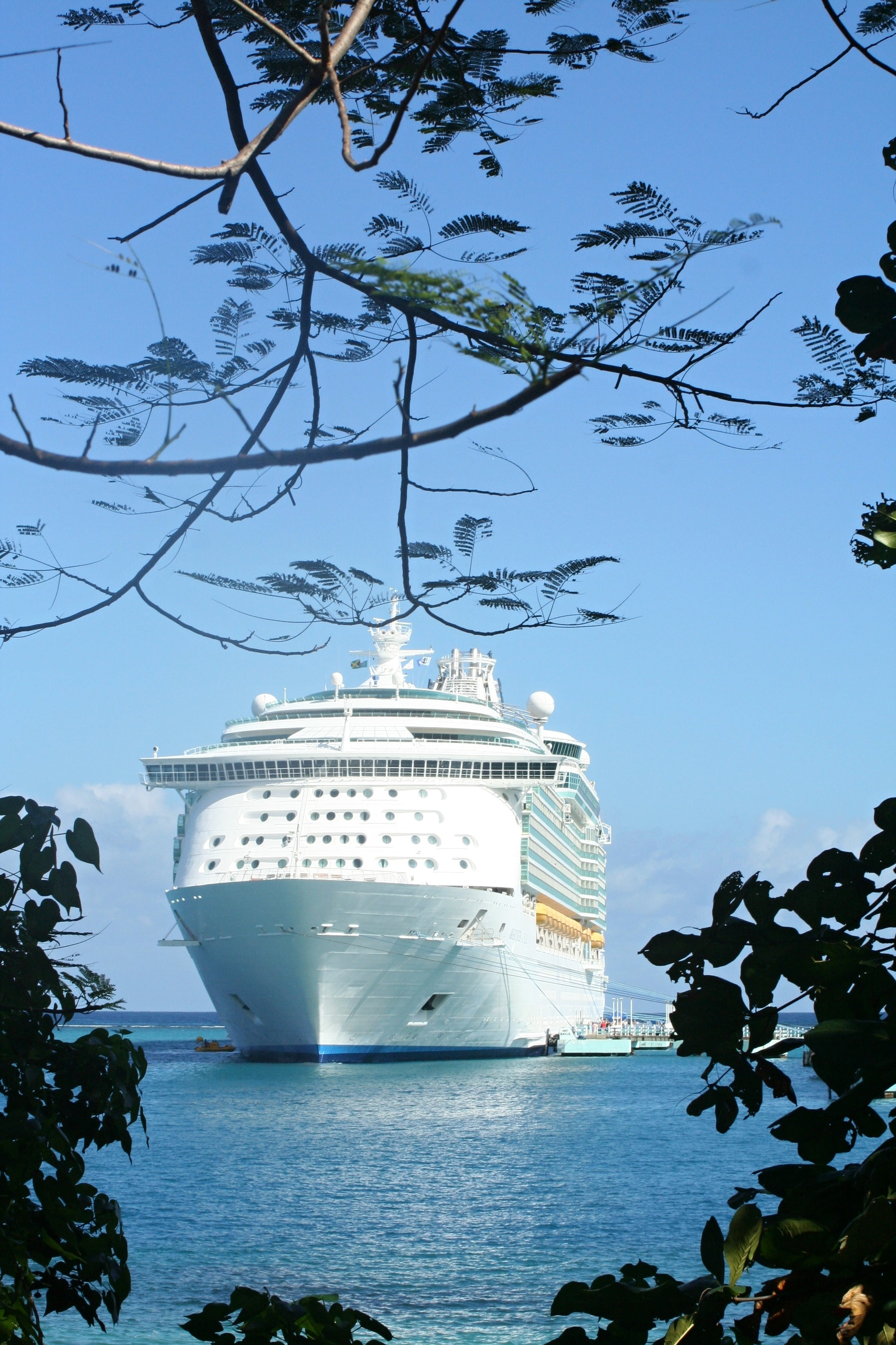 architecture, transport, ship, travel destinations, cruise, holiday, rccl, white, passengers, cruise ships, outdoors, sea, boot, body, jamaica, 2K, travel, Phone HD Wallpaper