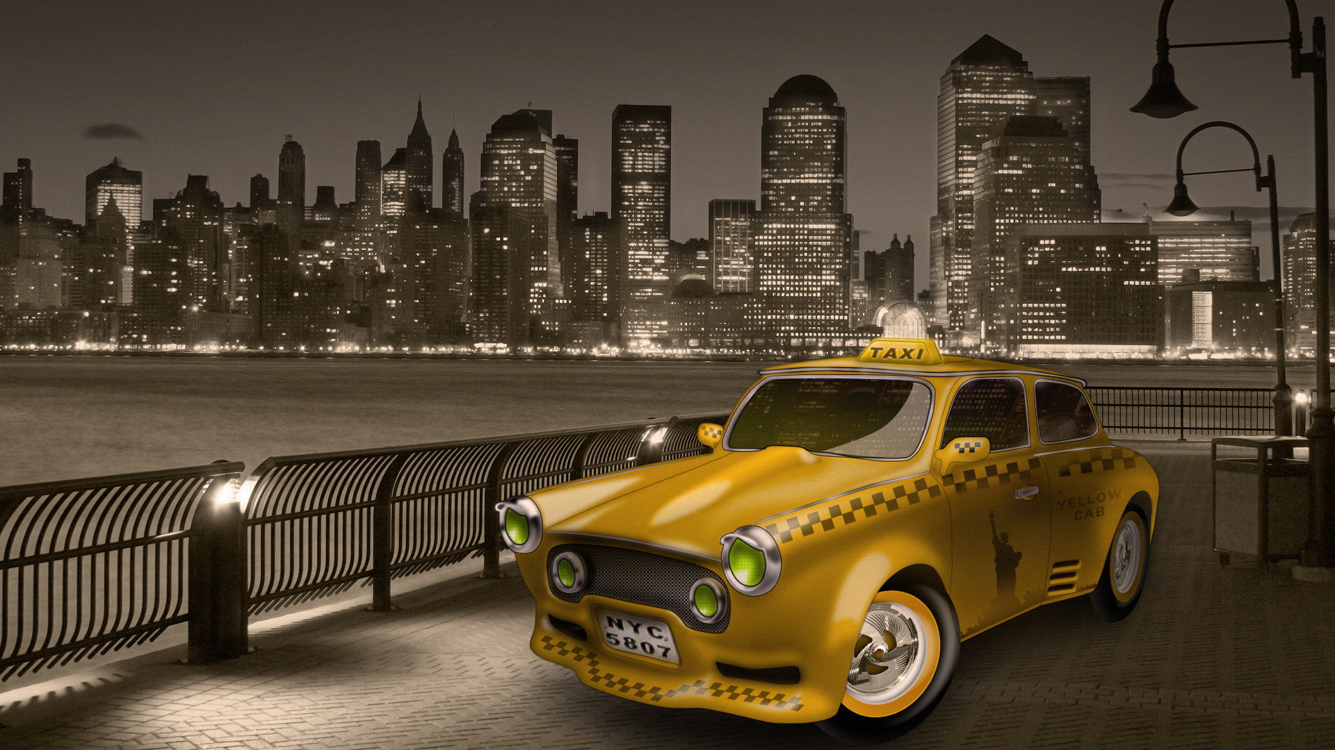 1080P, 1080p, p, newjersey, taxi, HD Wallpaper