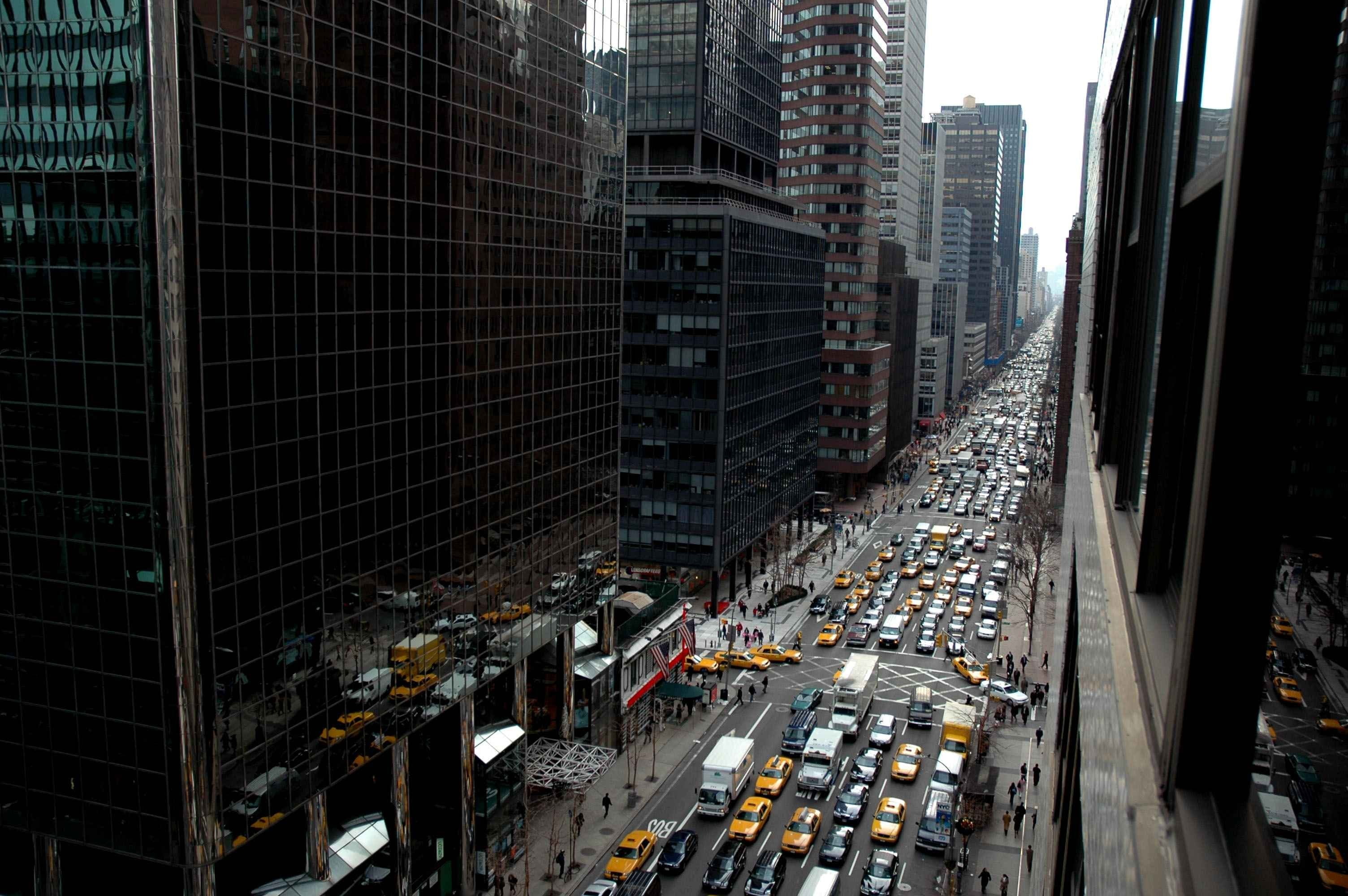 street, New York City, car, 2K, city, building, taxi, HD Wallpaper