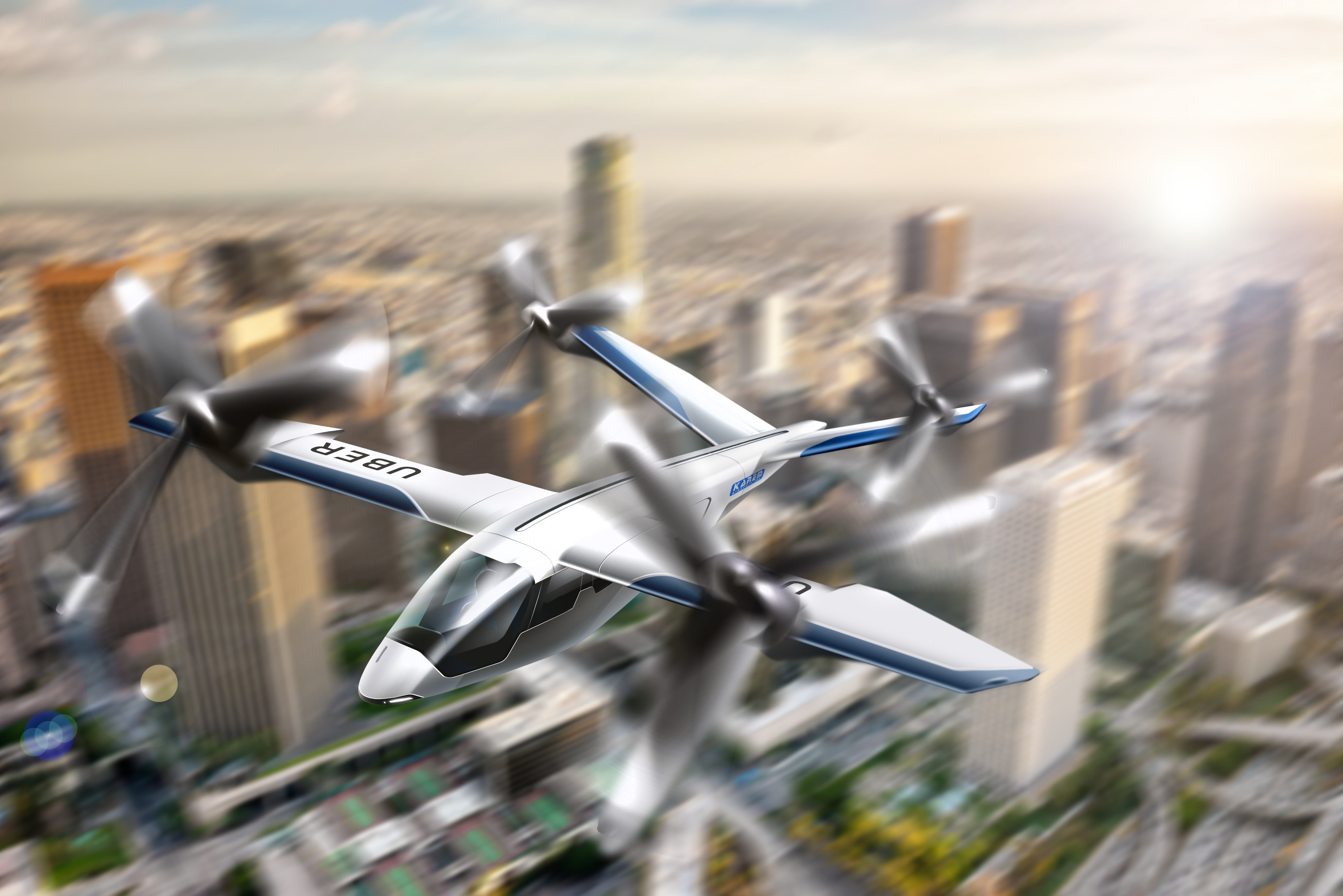 Uber Elevate Summit, Uber flying taxi, 4K, 4K, HD Wallpaper