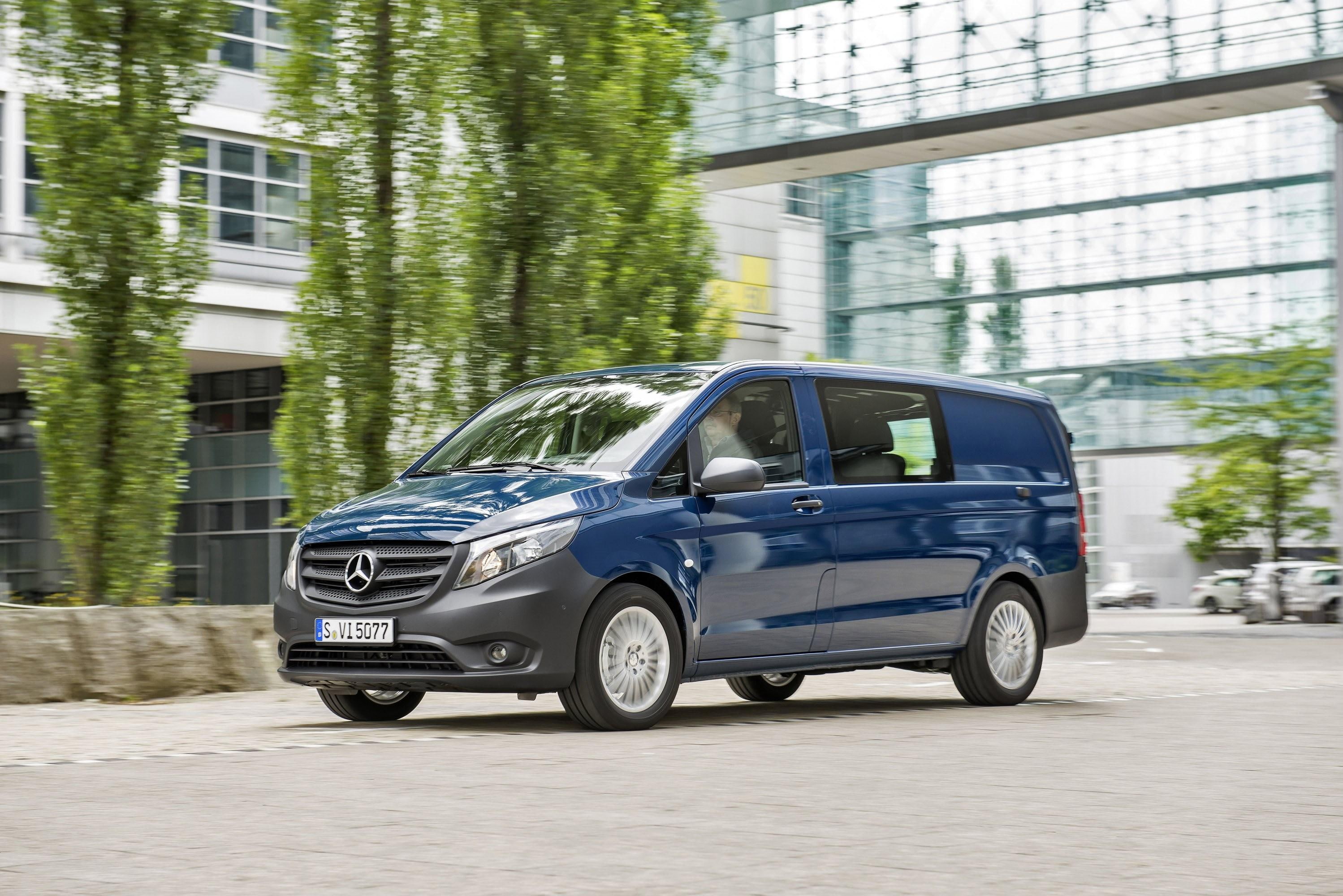vito, combi, blue, mercedes, 2K, car, HD Wallpaper