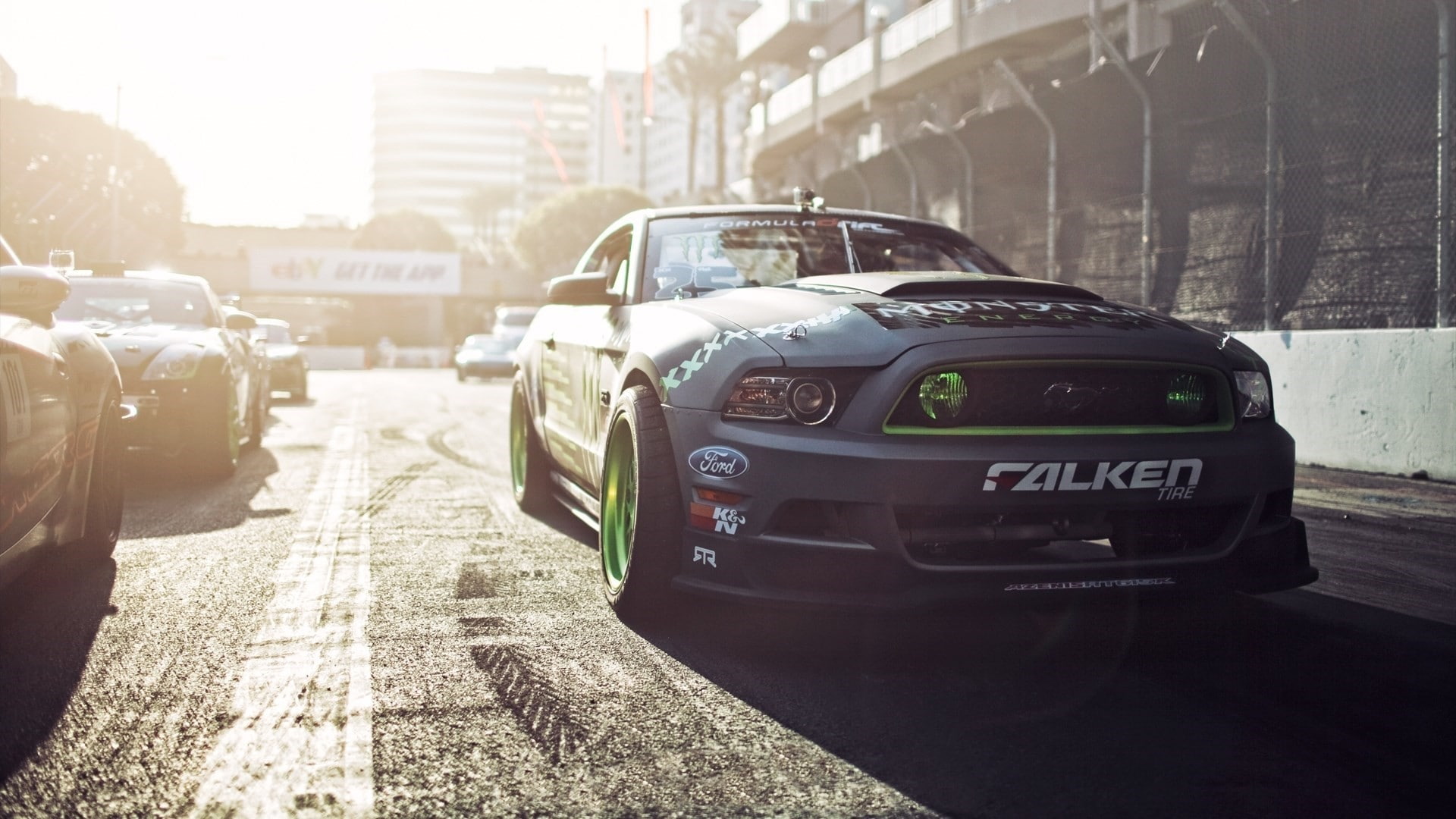 Ford Mustang, 1080P, car, formula drift, HD Wallpaper