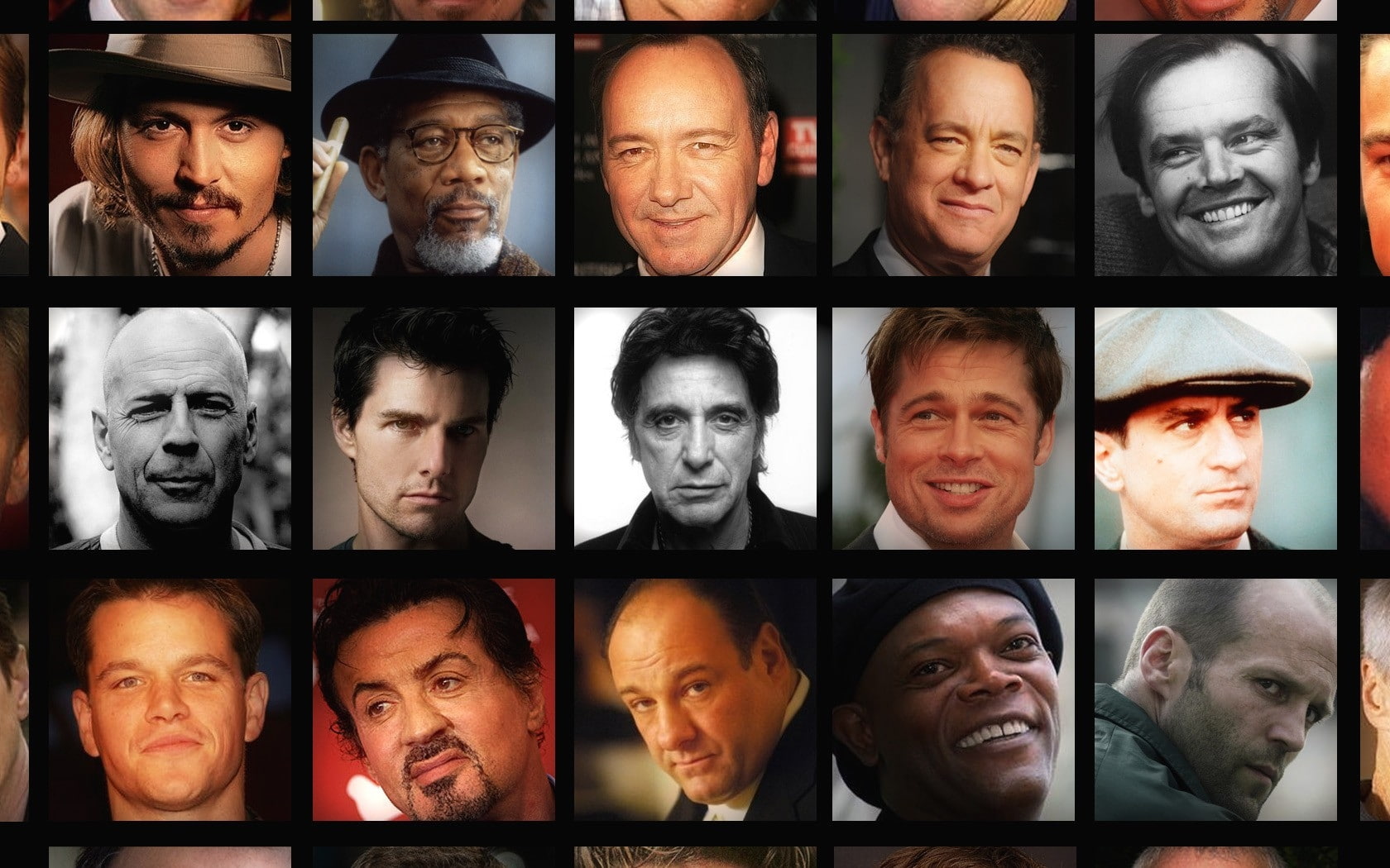 pitt, johnny, jason, robert, brad, people, statham, l, de, Brad Pitt, johnny depp, nicholson, jack, depp, sopranos, hd, c, 720P, samuel, Jason Statham, HD Wallpaper