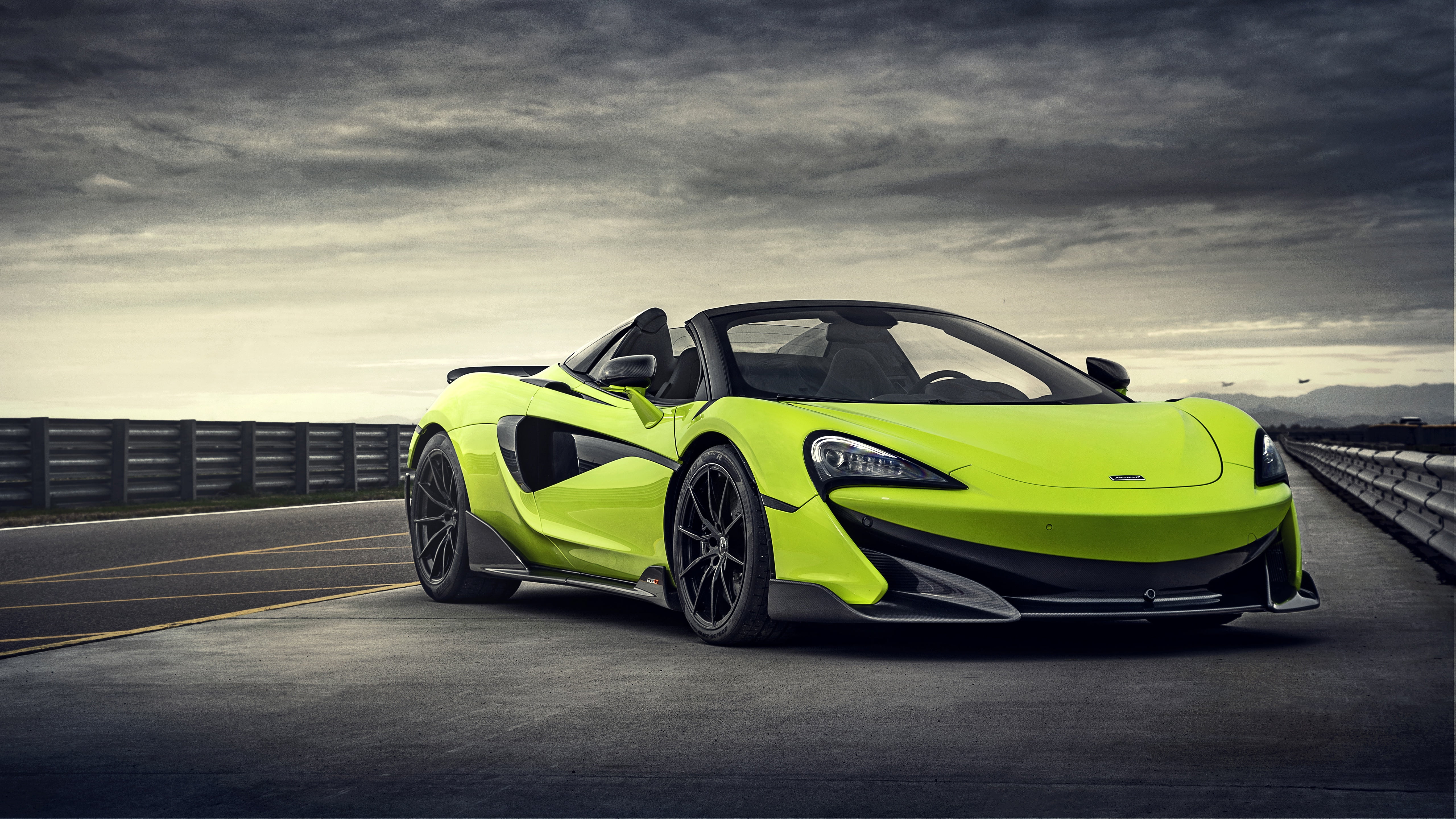 5K, supercar, 2019, Spider, 600LT, McLaren, HD Wallpaper