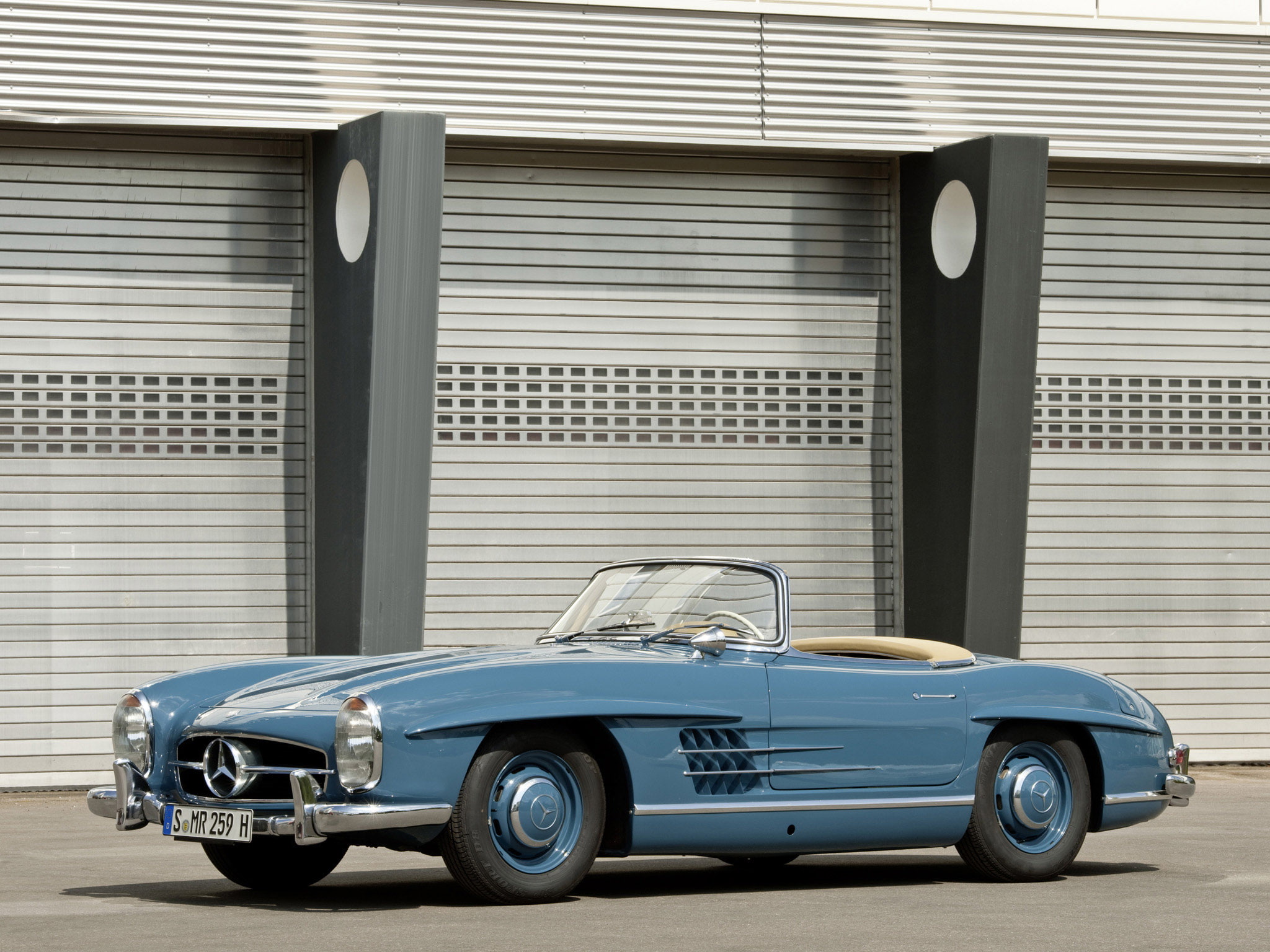 mercedes, 1957, 1080P, r198, benz, retro, 300sl, HD Wallpaper