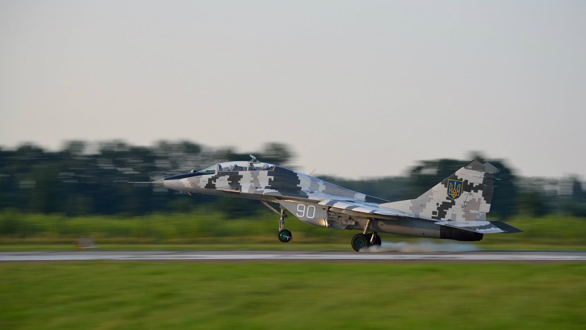 1080P, The MiG-29, Landing, Ukraine, Fighter, Chassis, Ukrainian air force, WFP, HD Wallpaper