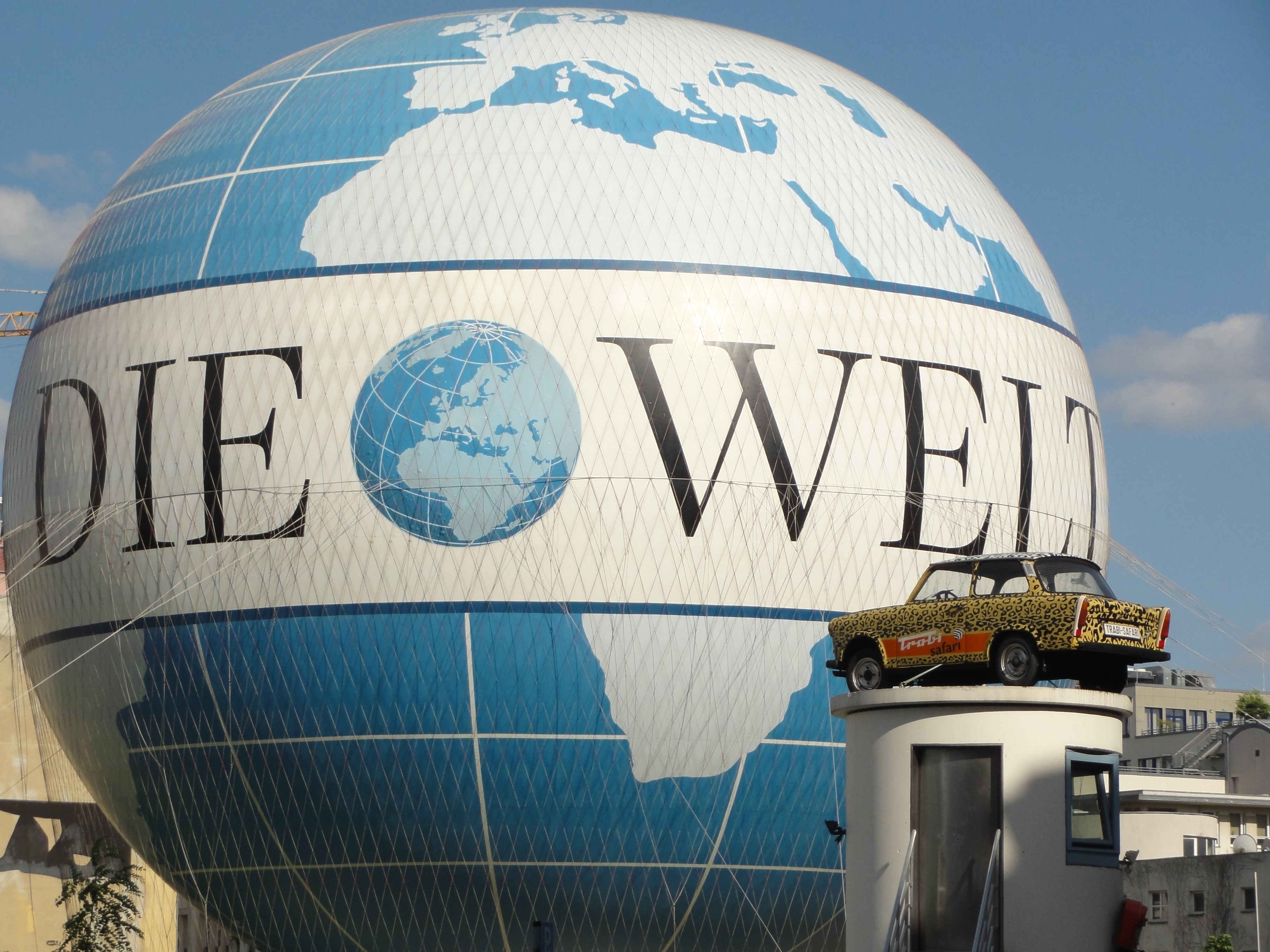 transportation, dome, built structure, urban, sphere, 2K, landmark, blue, radar, building exterior, globe - man made object, city, building, day, outdoors, HD Wallpaper