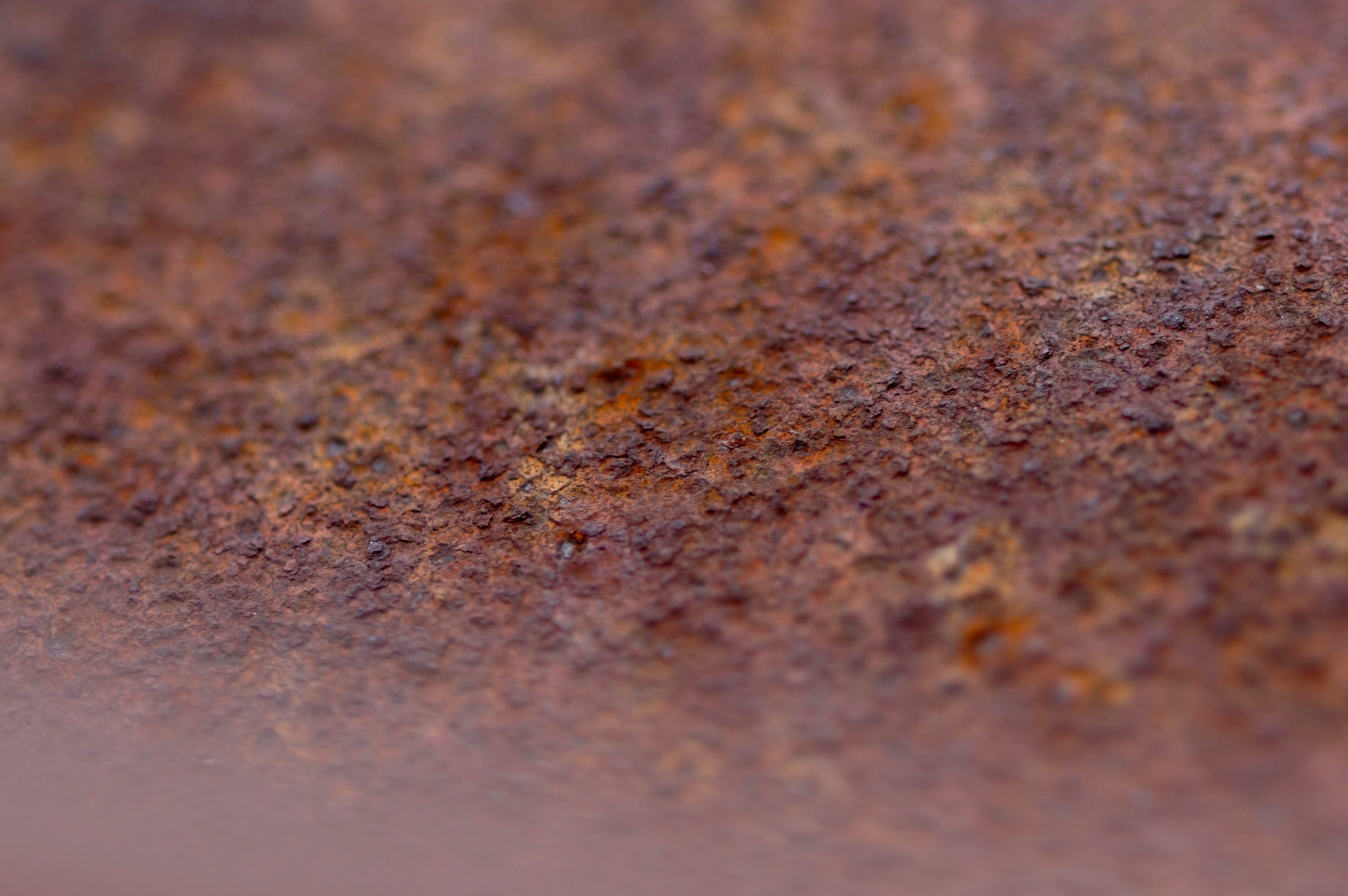 close-up, rusty, no people, rock - object, backgrounds, 2K, nature, abstract backgrounds, red, Brown, full frame, rauh, abstract, selective focus, Stainless, HD Wallpaper