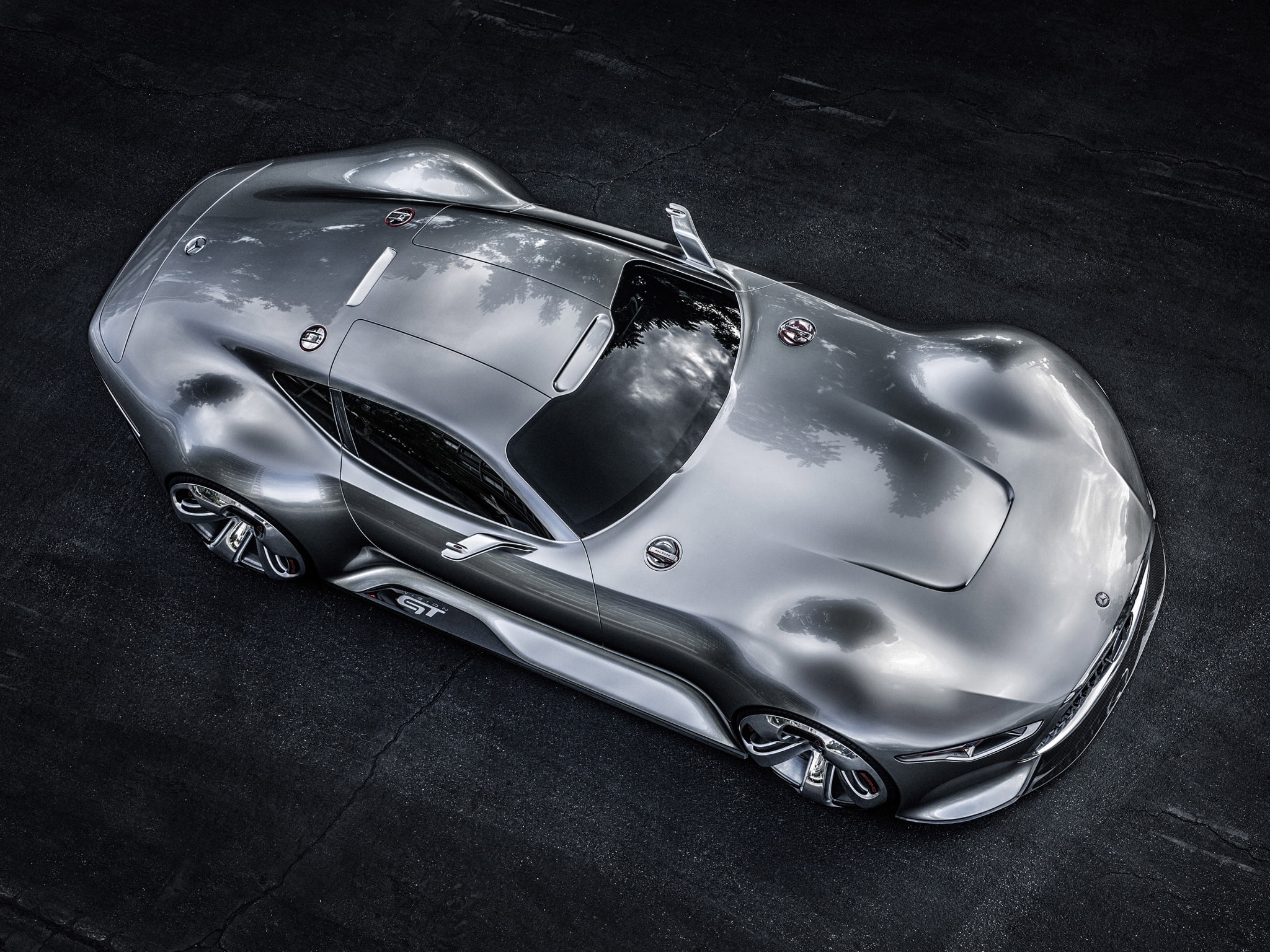 2014, turismo, supercar, benz, vision, concept, 1080P, amg, mercedes, gran, HD Wallpaper
