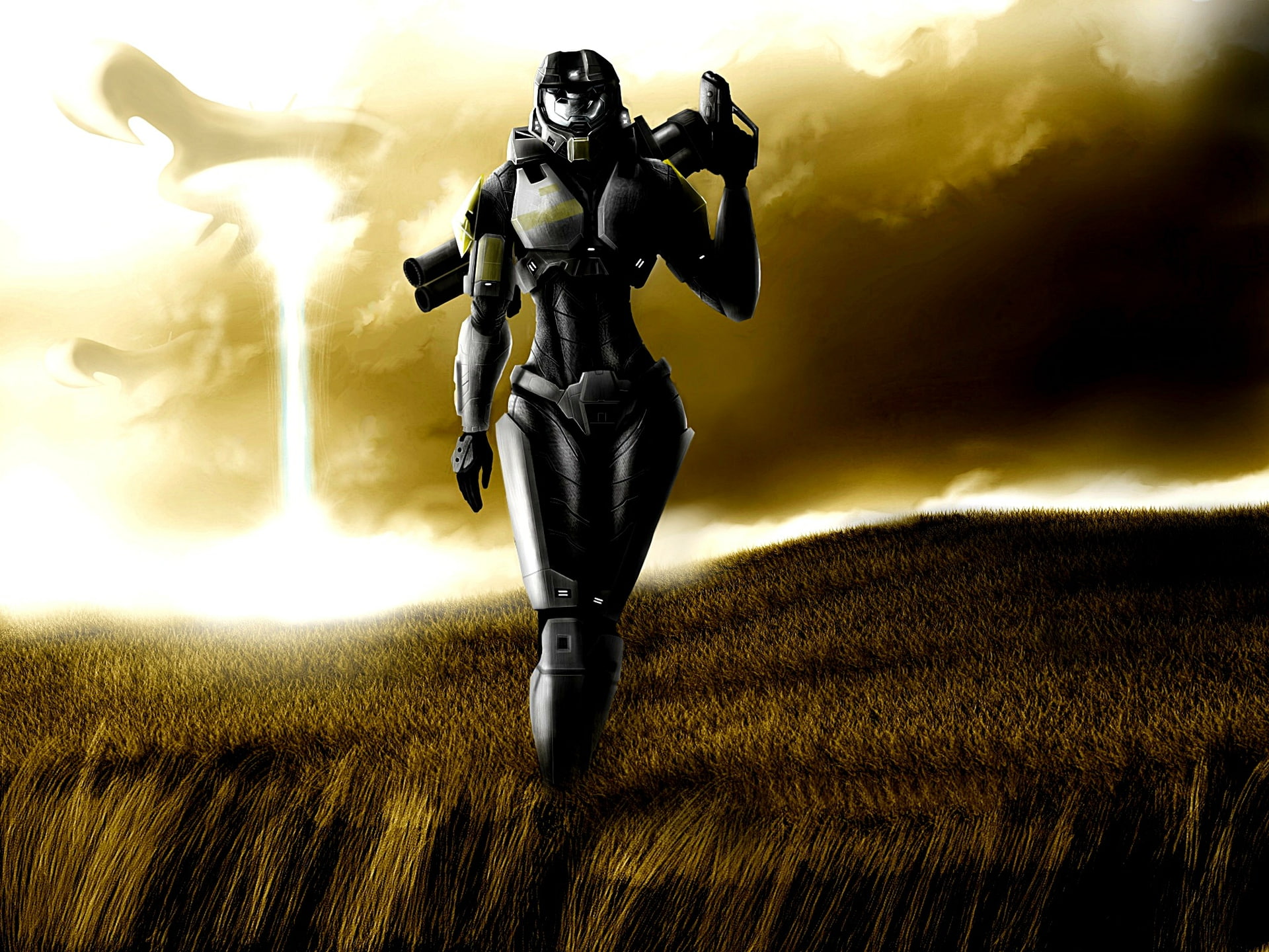 girl, art, rvb, video, 1080P, halo, tex, hd, games, HD Wallpaper