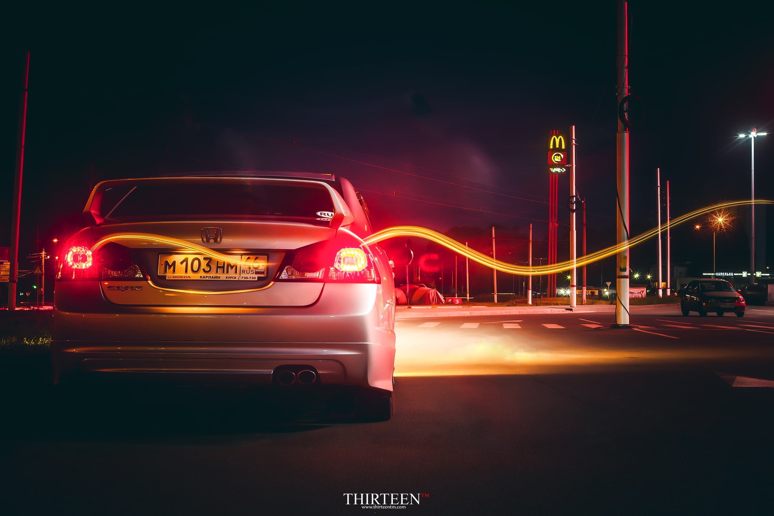 Honda, digital composite, motion, machine, traffic, long exposure, street, illuminated, city, road, land vehicle, auto, speed, 2K, city life, photographer, HD Wallpaper
