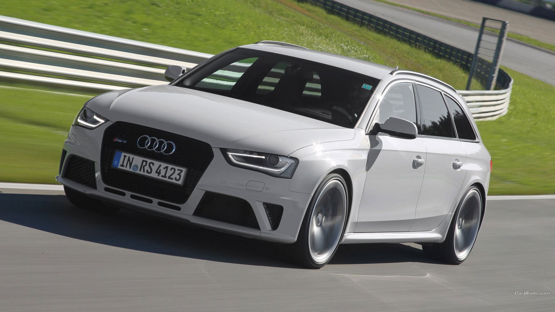 architecture, speed, road, travel, white color, sports car, blurred motion, Audi, car, 1080P, wheel, Audi RS4, land vehicle, silver cars, personal land vehicle, HD Wallpaper