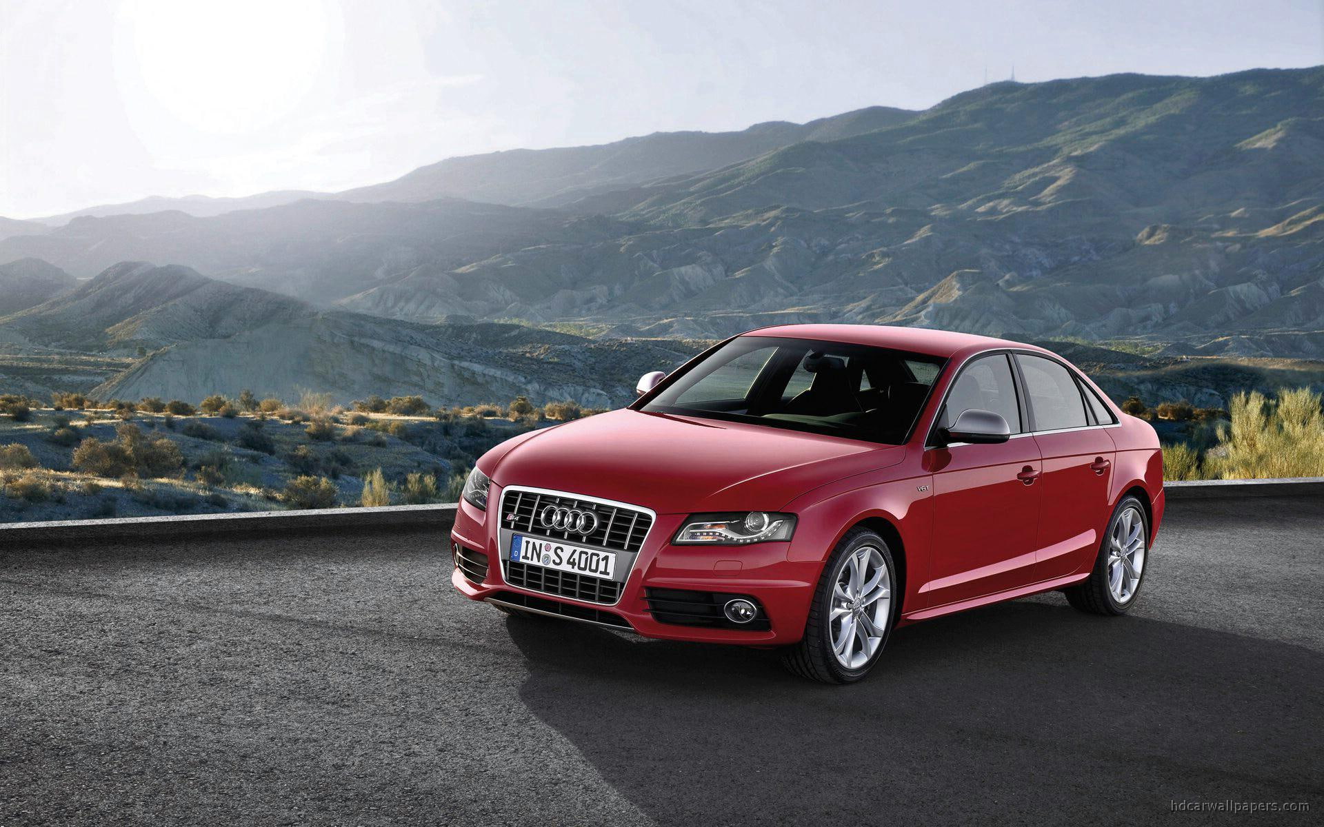2009, sedan, audi, s, red, cars, 1080P, HD Wallpaper