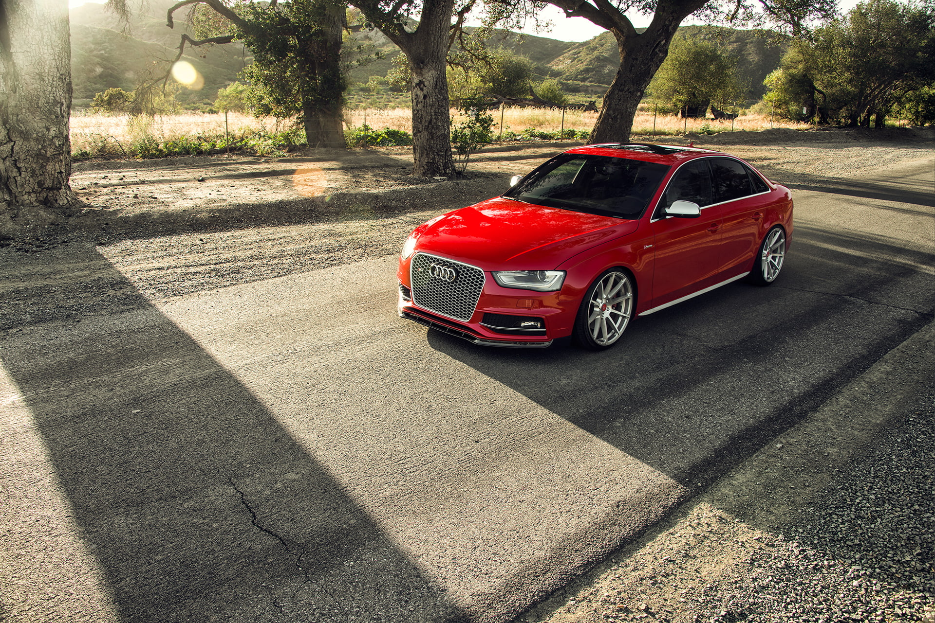 Car, Vehicle, Audi, Audi S4, Red Car, Luxury Car, 1080P, HD Wallpaper