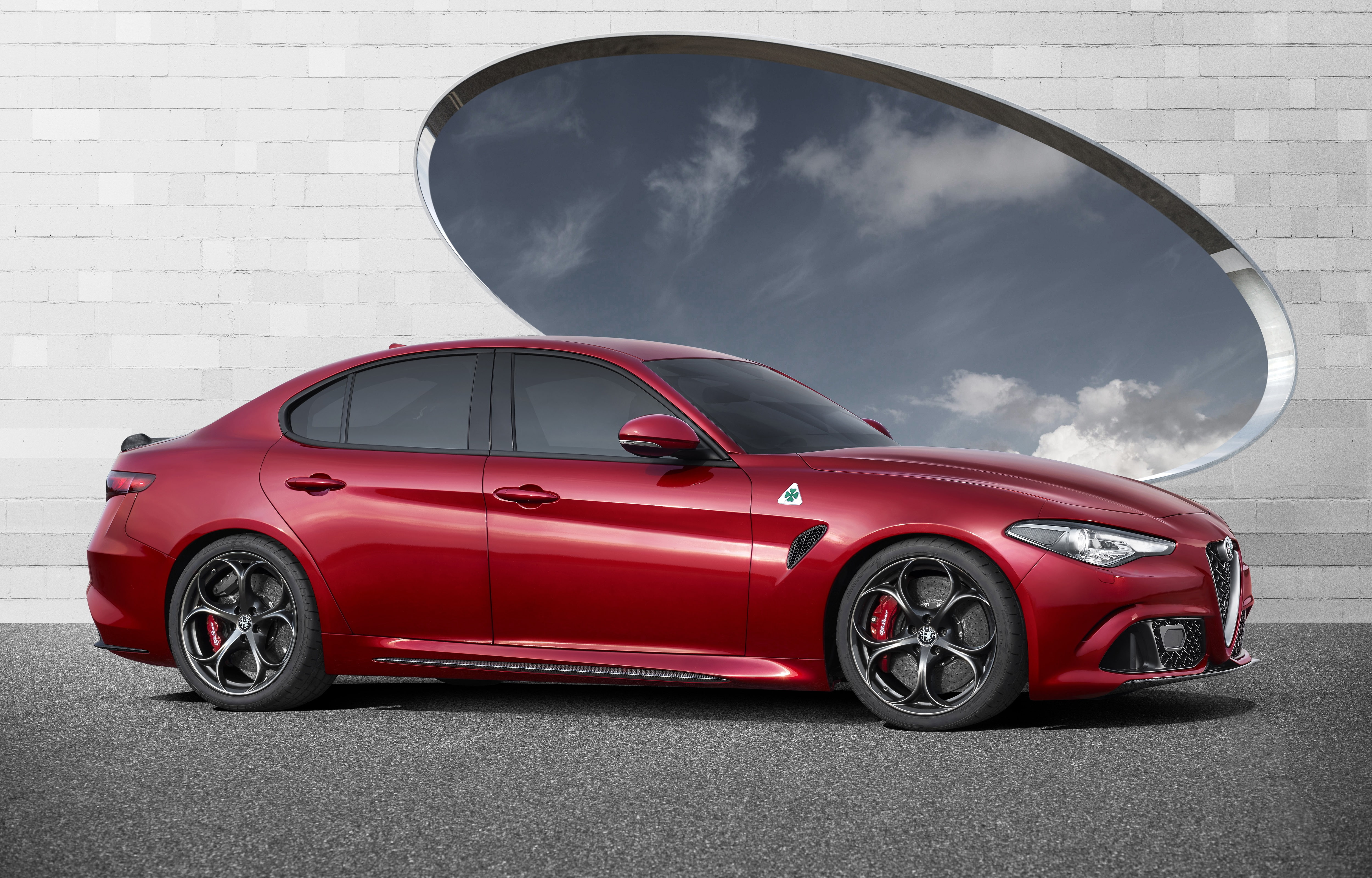 Car, Sport Car, Alfa Romeo, Alfa Romeo Giulia, Vehicle, 4K, Red Car, HD Wallpaper