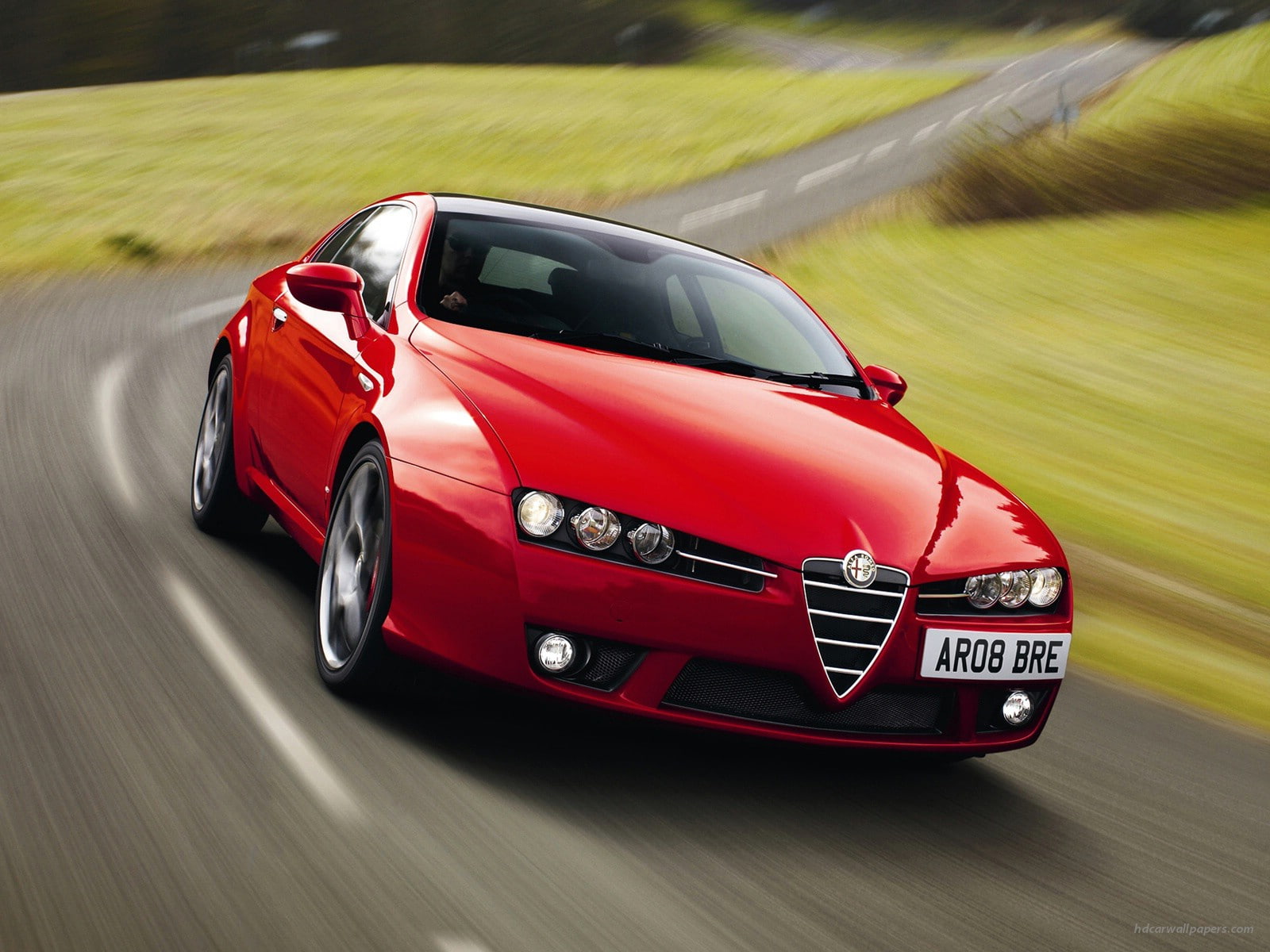 alfa, 720P, red, romeo, coupe, brera, s, HD Wallpaper