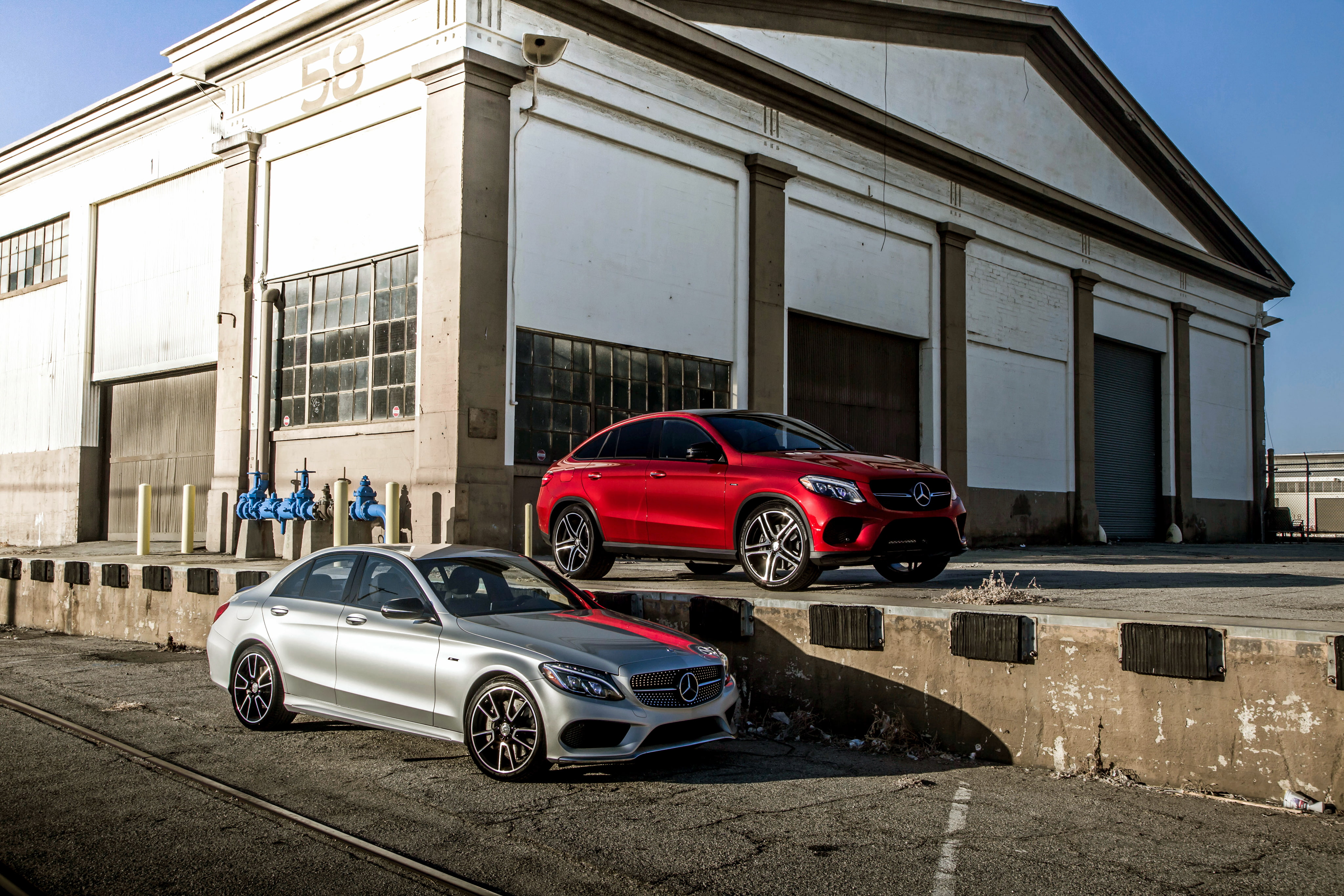 4K, AMG, Mercedes, GLE-Class, C292, Mercedes-Benz, C-Class, W205, HD Wallpaper