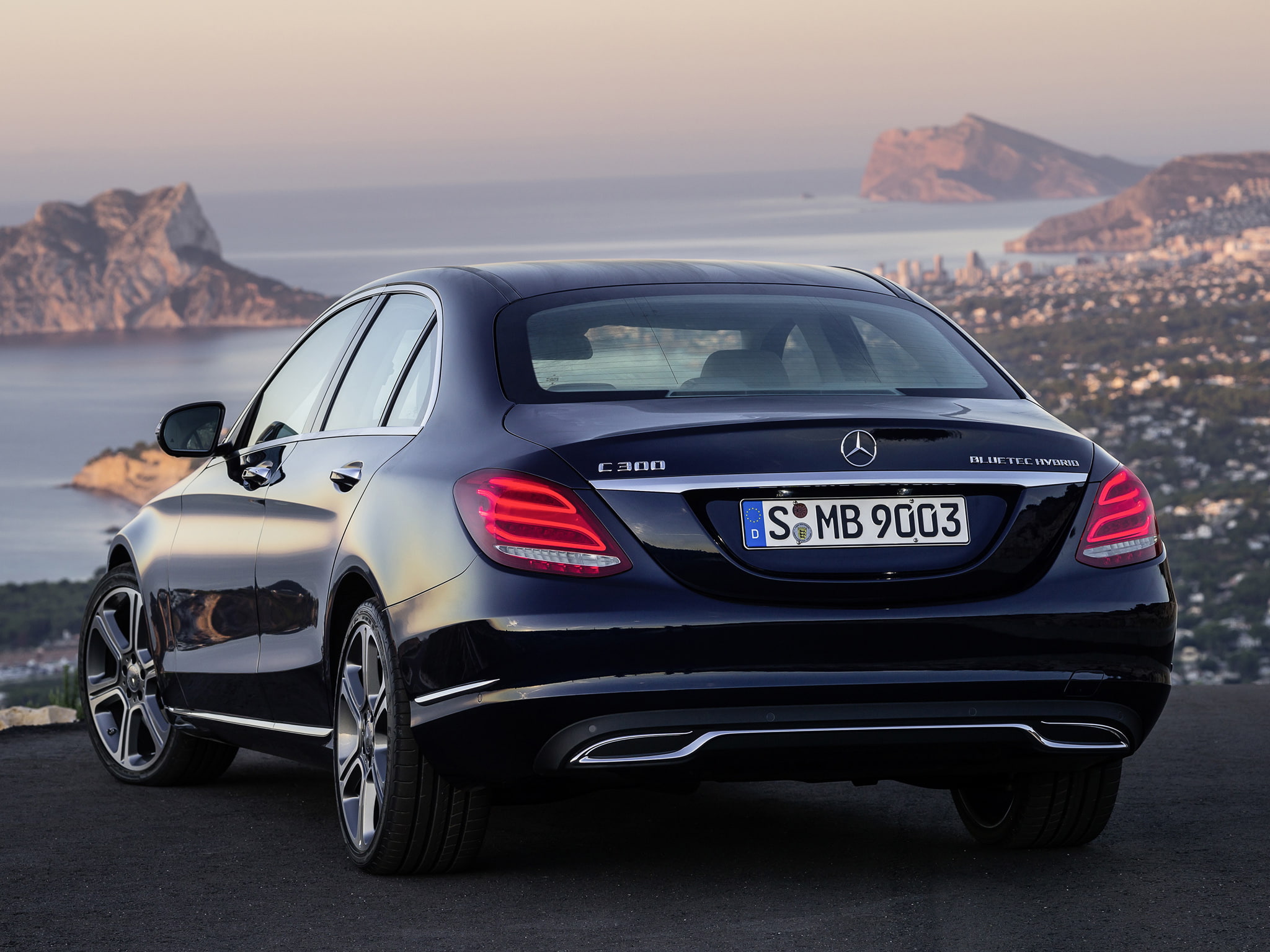 mercedes, hybrid, w205, 1080P, bluetec, c300, luxury, benz, exclusive line, 2014, HD Wallpaper