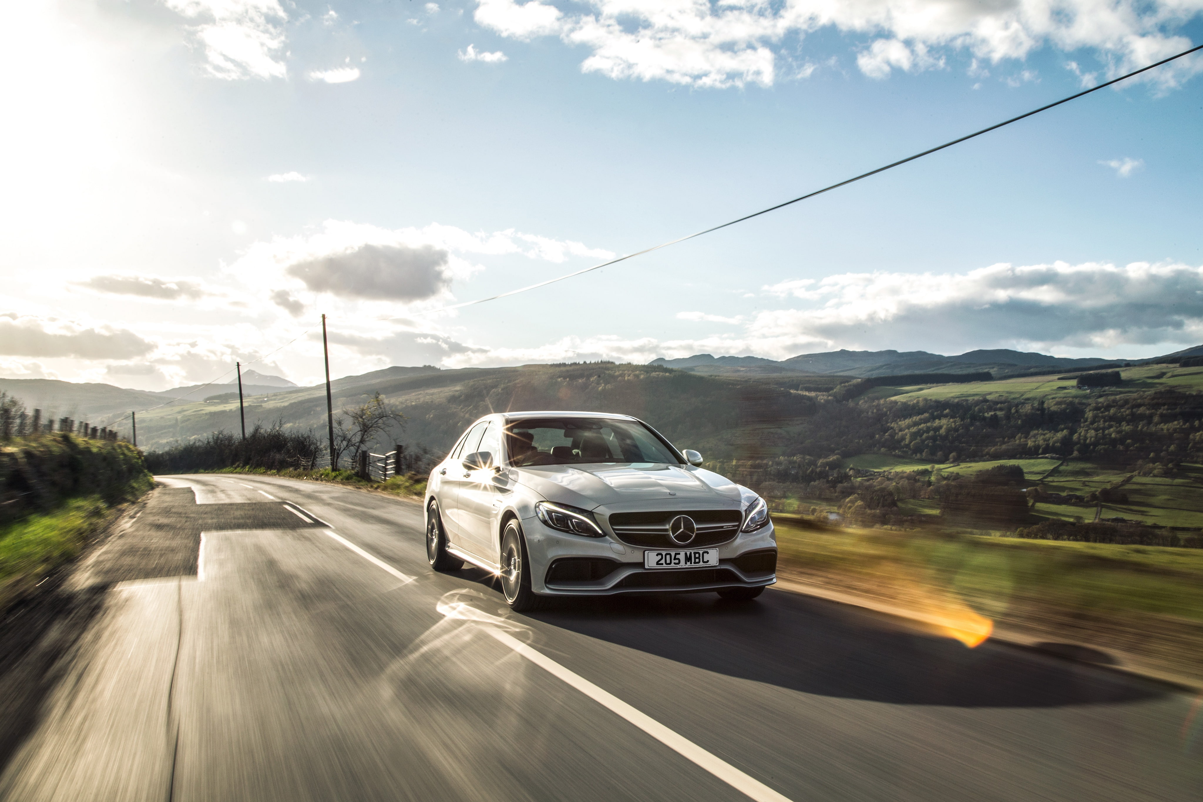 UK-spec, W205, AMG, 4K, 2015, C 63 S, Mercedes, HD Wallpaper
