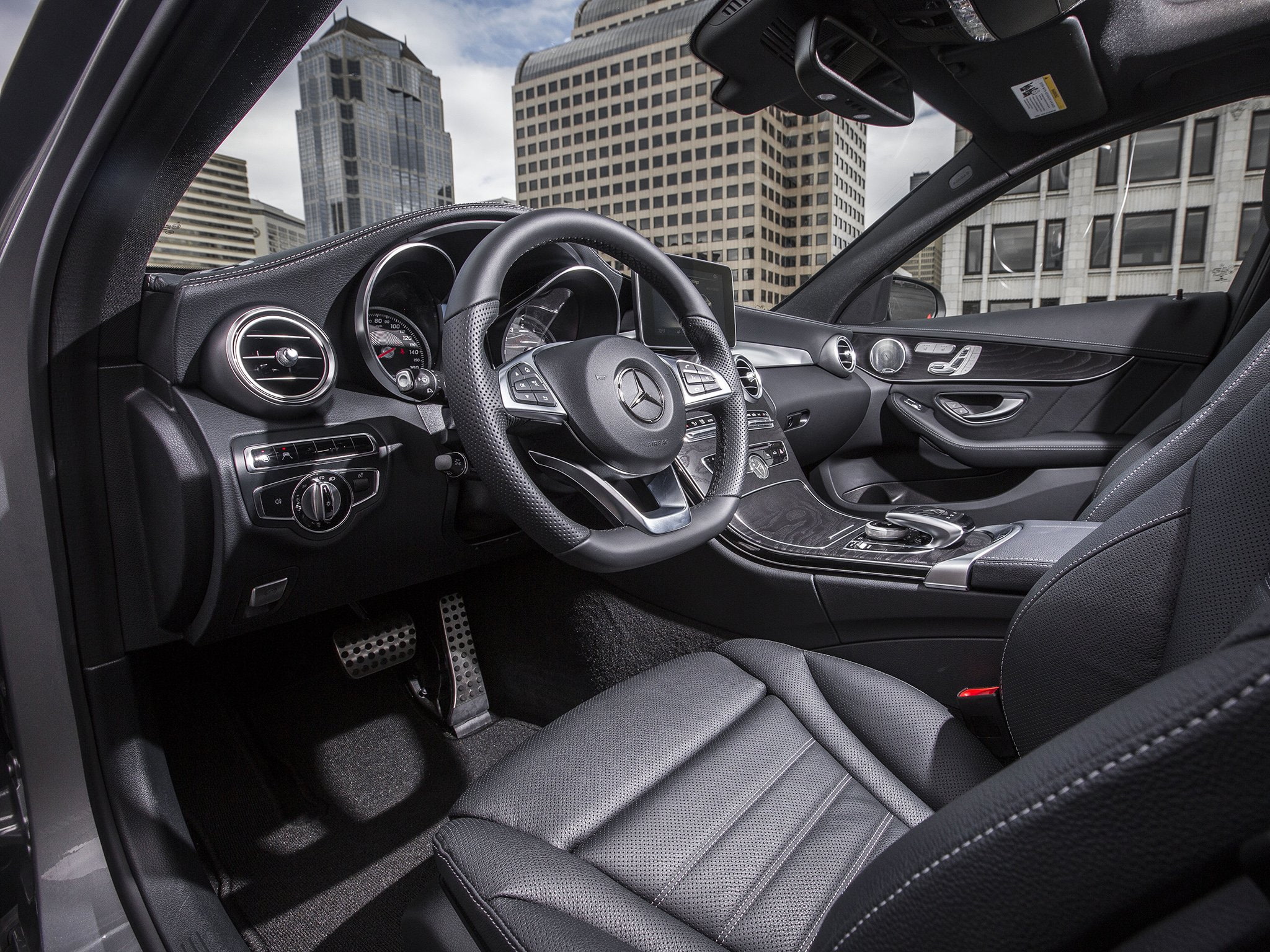 benz, mercedes, amg, c300, 1080P, 2015, 4matic, 300, us spec, w205, HD Wallpaper