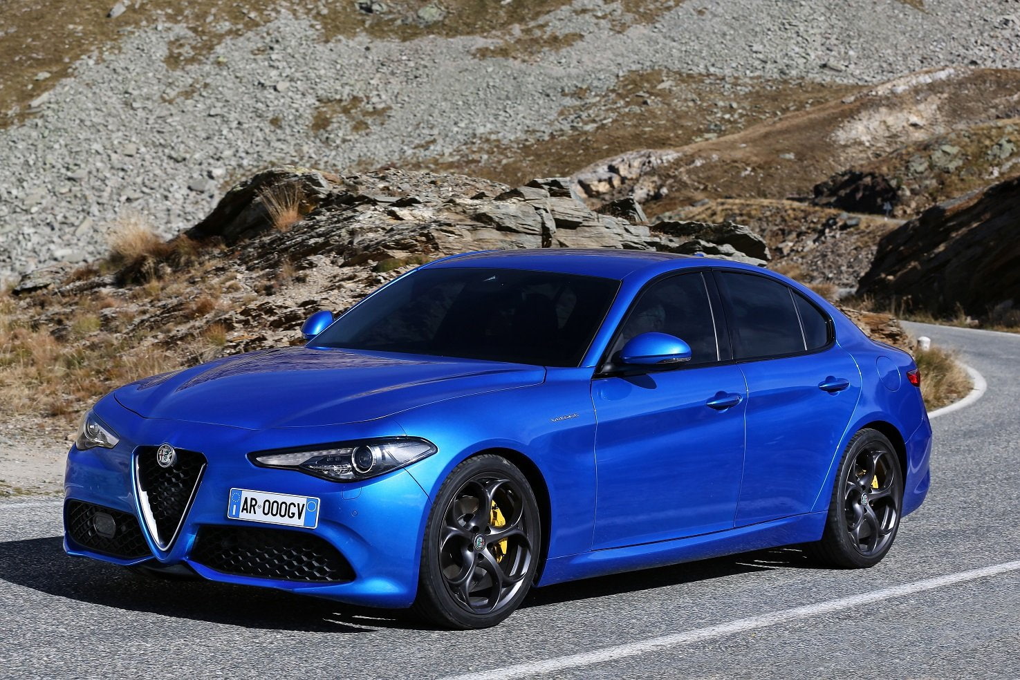2016, alfa, giulia, (q4), sedan, (952), veloce, blue, 720P, cars, romeo, HD Wallpaper