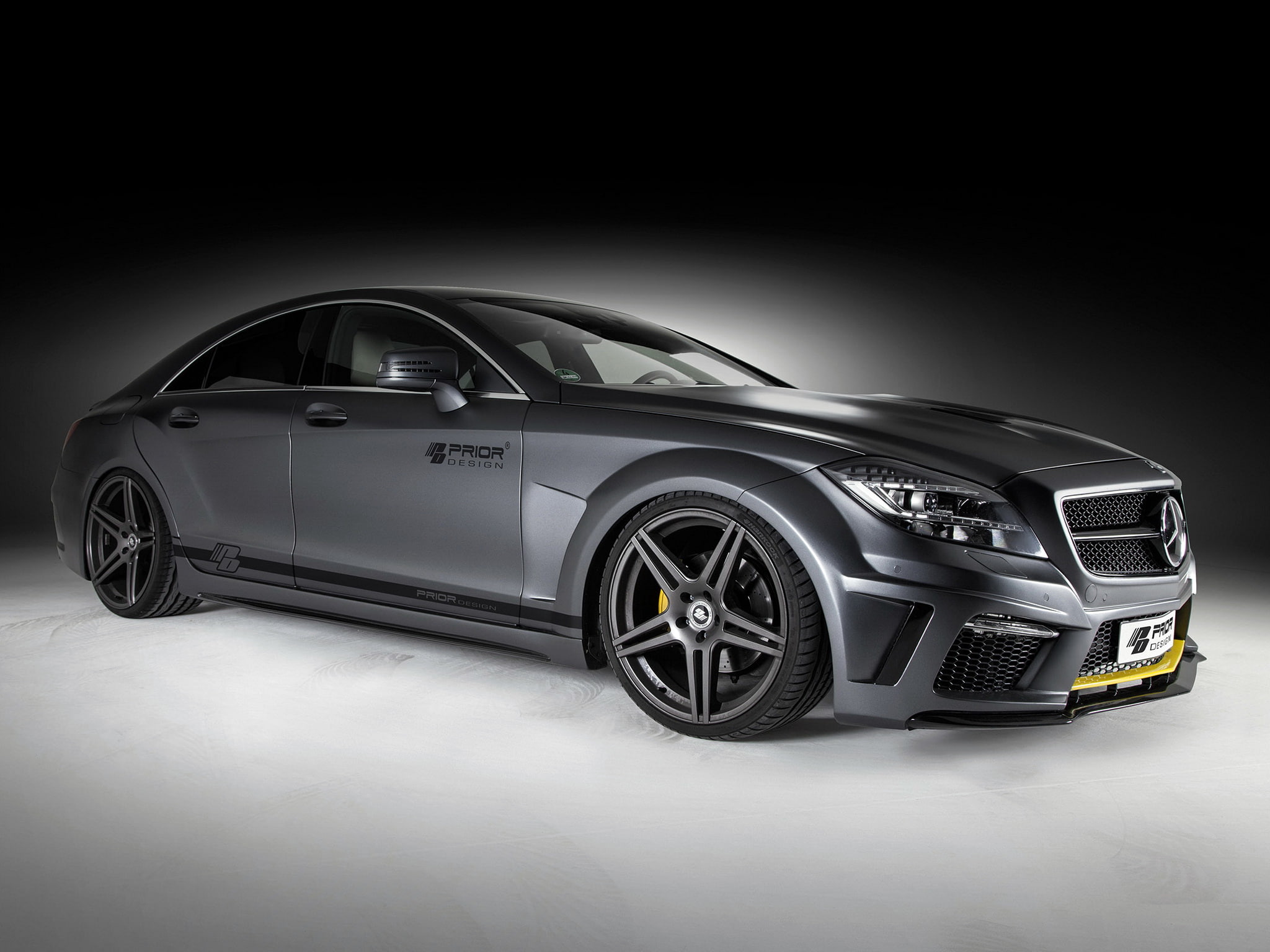 prior design, black, tuning, cls klasse, 1080P, benz, edition, pd550, c218, 2013, mercedes, HD Wallpaper