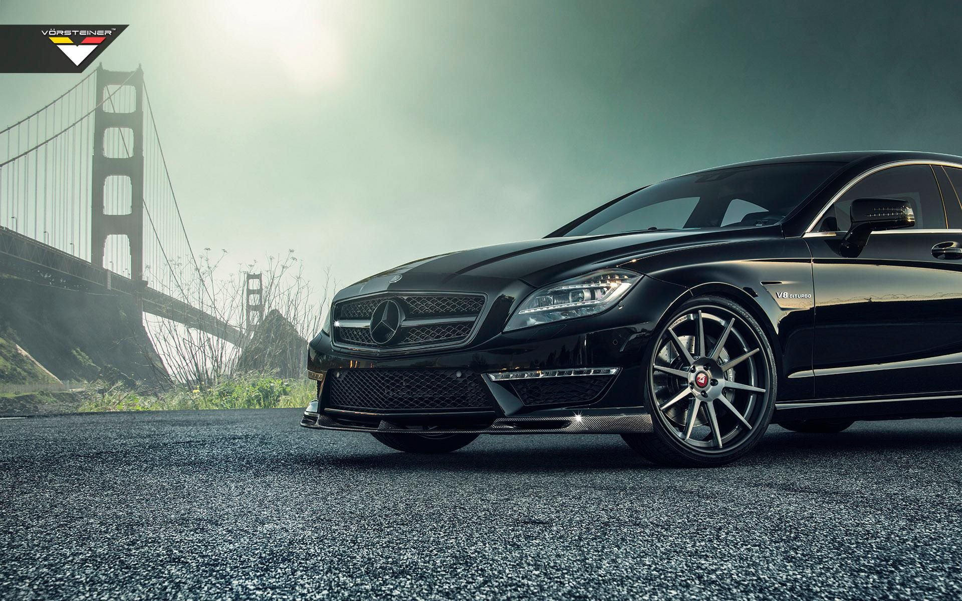 vorsteiner, black, cls, cars, cls63, mercedes, 1080P, clk, amg, class, mercedes benz, benz, HD Wallpaper