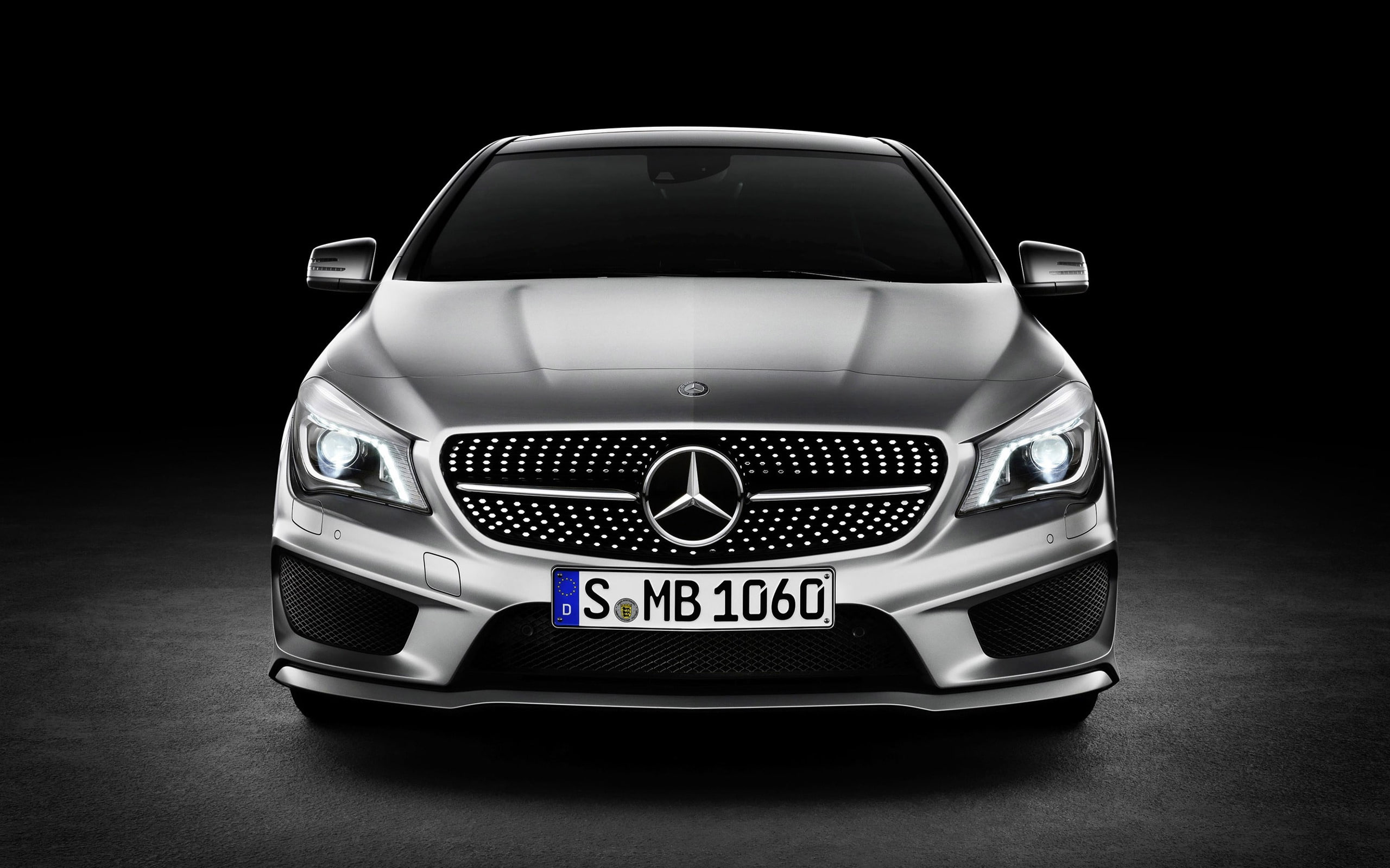 benz, Mercedes Benz CLA, class, 2K, Mercedes CLA, gray, clk, mercedes, cla, studio, HD Wallpaper