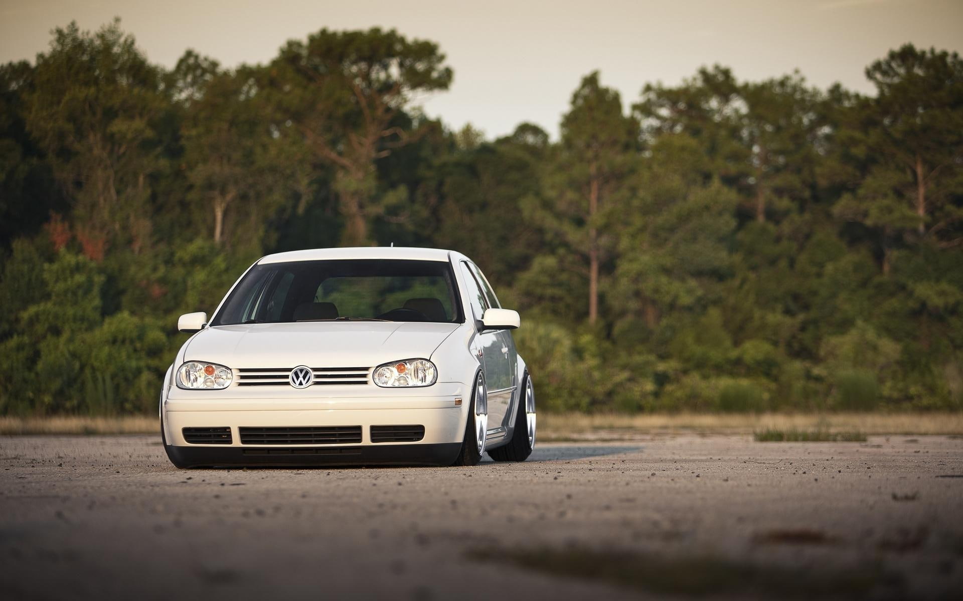 cars, 1920x1200, sedan, volkswagen, golf, volkswagen golf, 1080P, white, HD Wallpaper