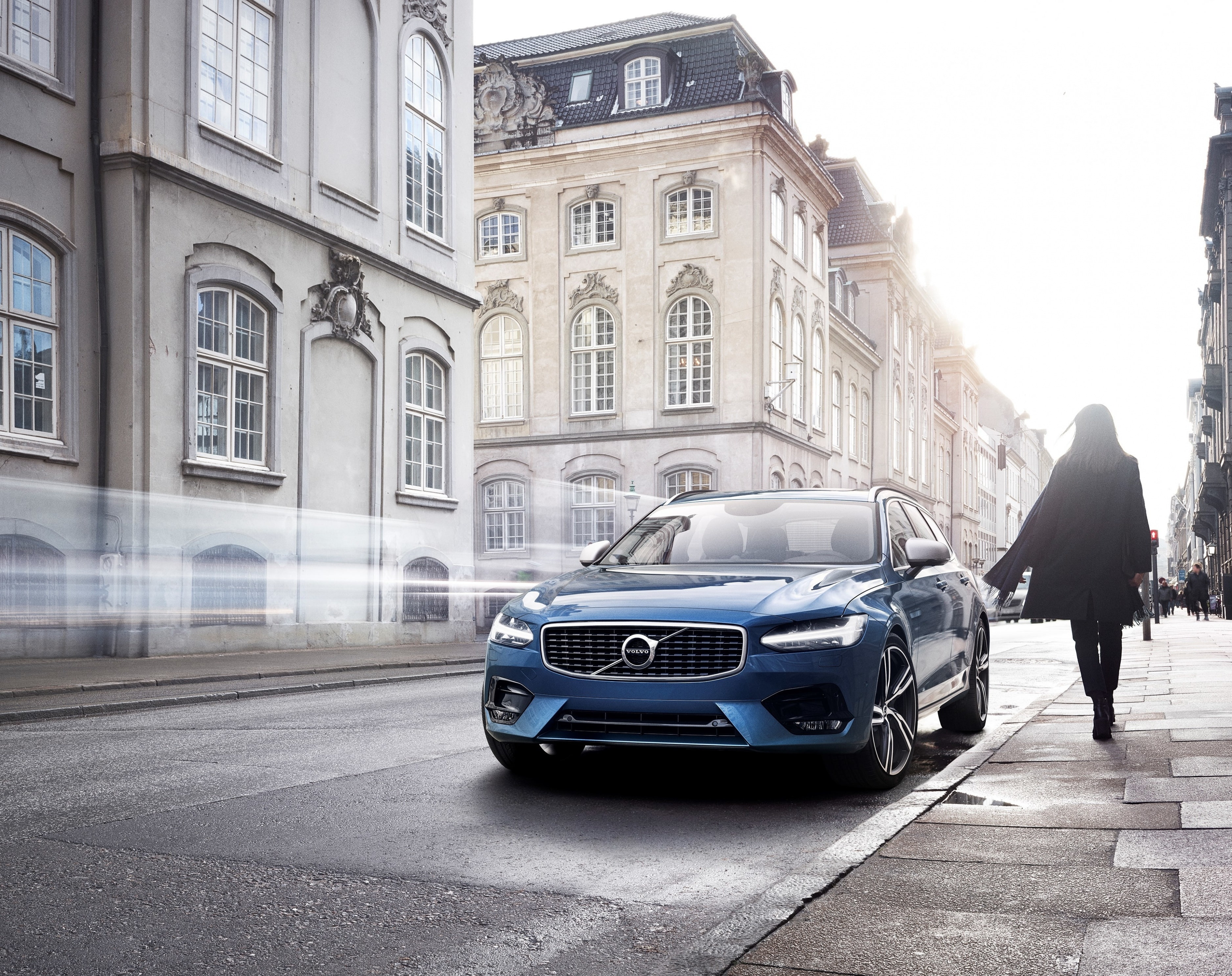 Blue, Cars, street, full length, motor vehicle, mode of transportation, Vehicle, building exterior, swedish, real people, s, Modern, automotive, Urban, HD Wallpaper