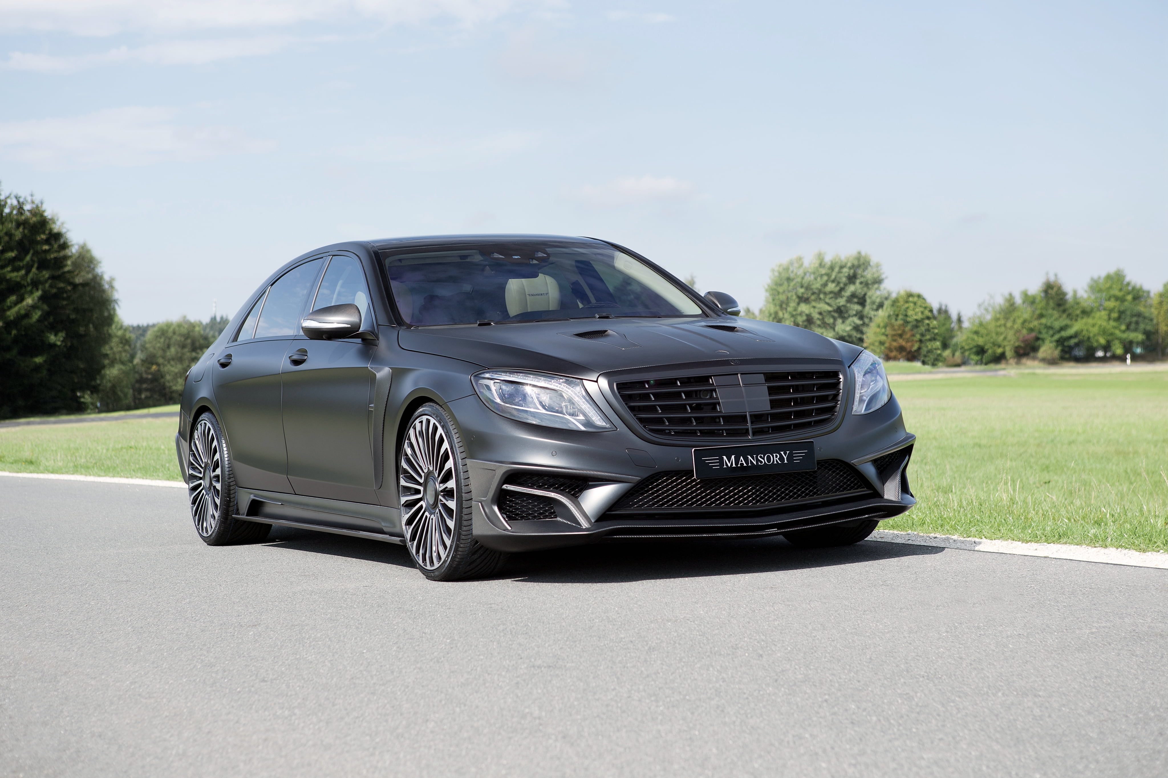 Matt, travel, Mercedes, Black, 2015, S-Class, land vehicle, nature, Mansory, transportation, mode of transportation, car, Mercedes-Benz, no people, road, HD Wallpaper