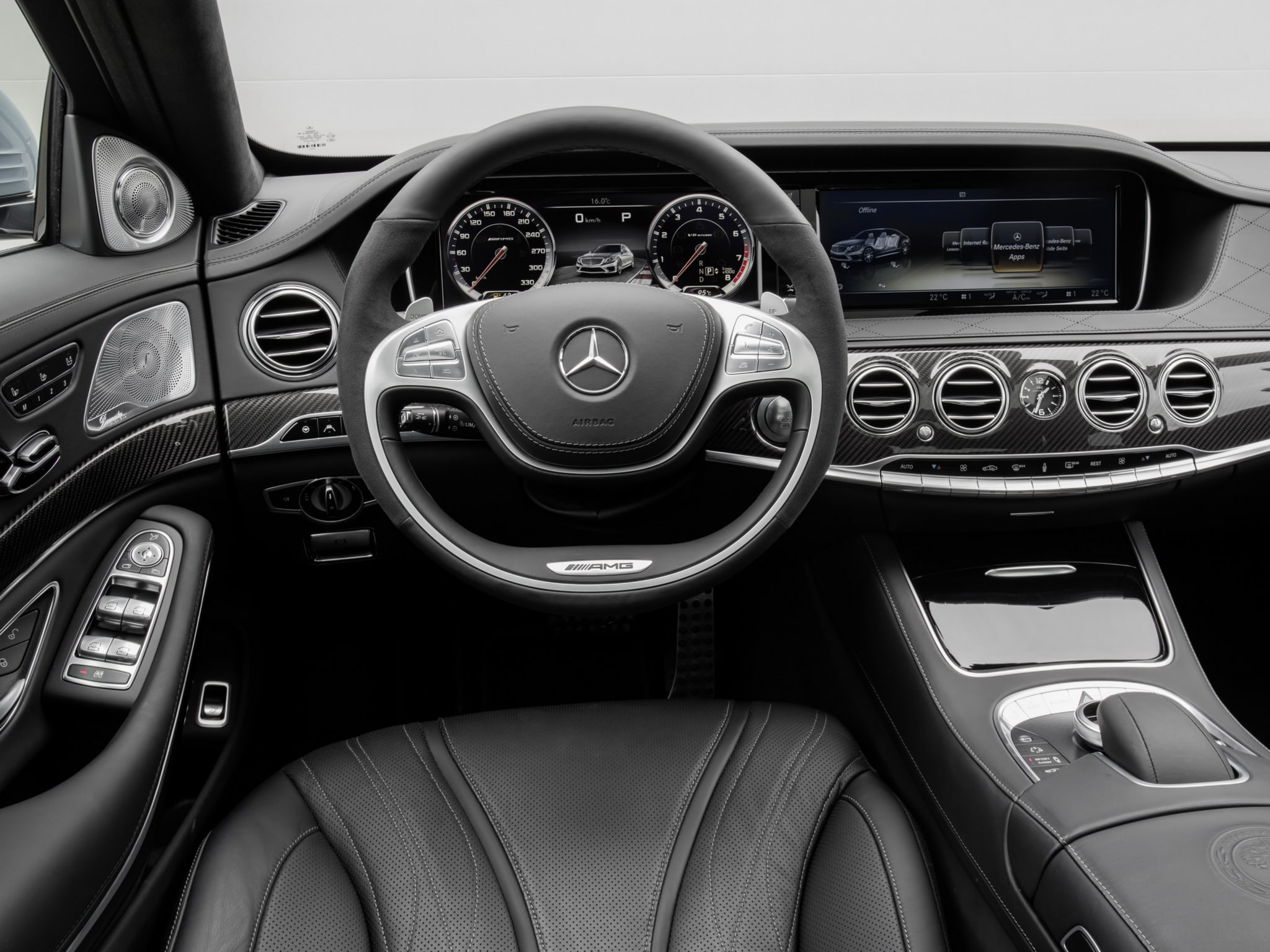 2013, w222, luxury, mercedes, s 63, interior, benz, amg, 1080P, HD Wallpaper
