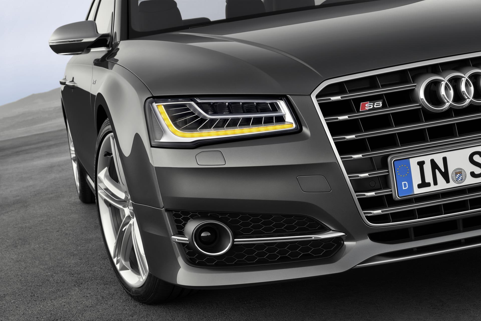 motor vehicle, land vehicle, indoors, modern, retro styled, wheel, silver colored, transportation, audi, luxury, metal, car, technology, no people, s, silver - metal, HD Wallpaper