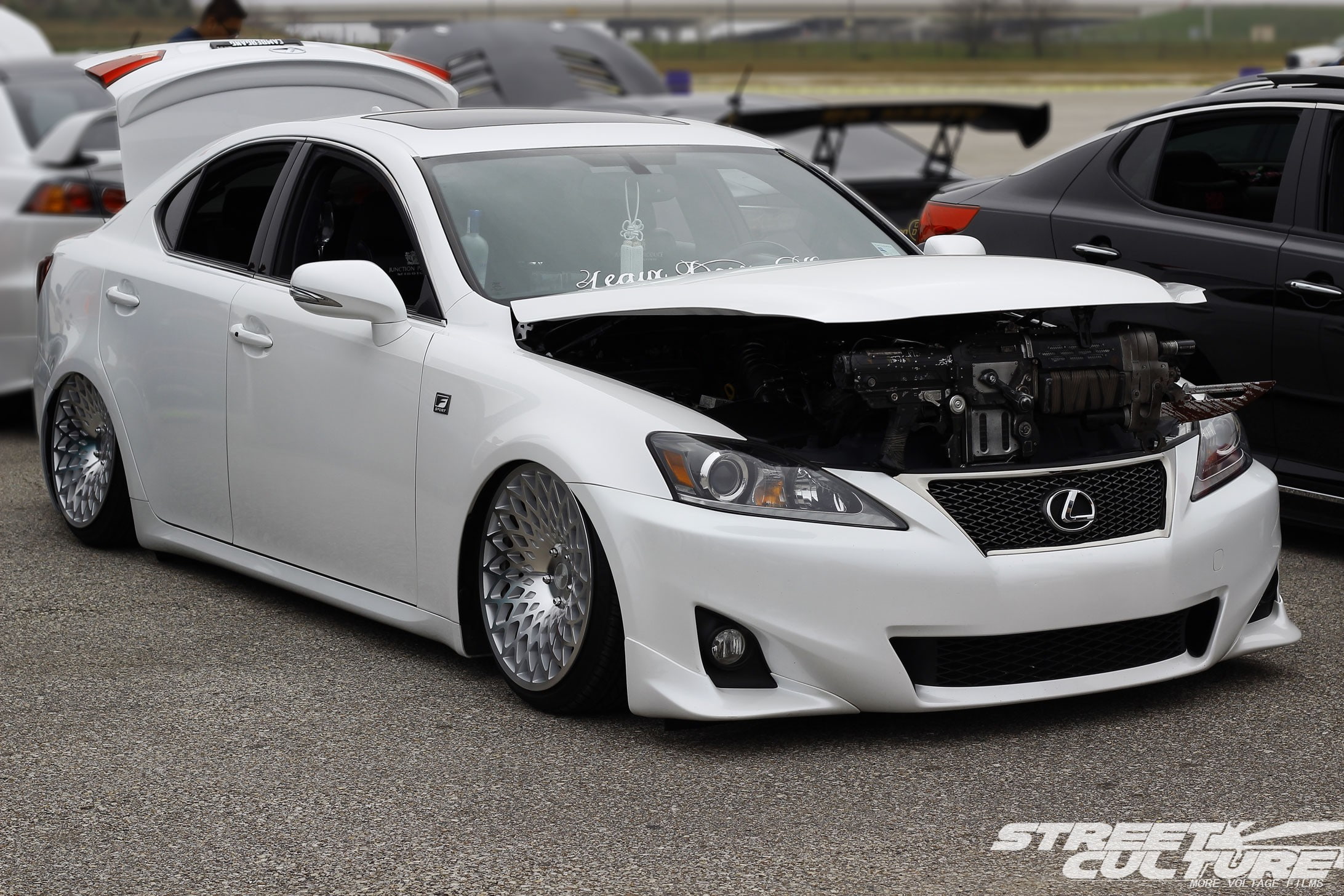 Lexus IS300, gray, no people, Lexus Is, silver colored, stationary, modern, street, wheel, white color, 1080P, metal, motor vehicle, Import, Lexus, mode of transportation, HD Wallpaper