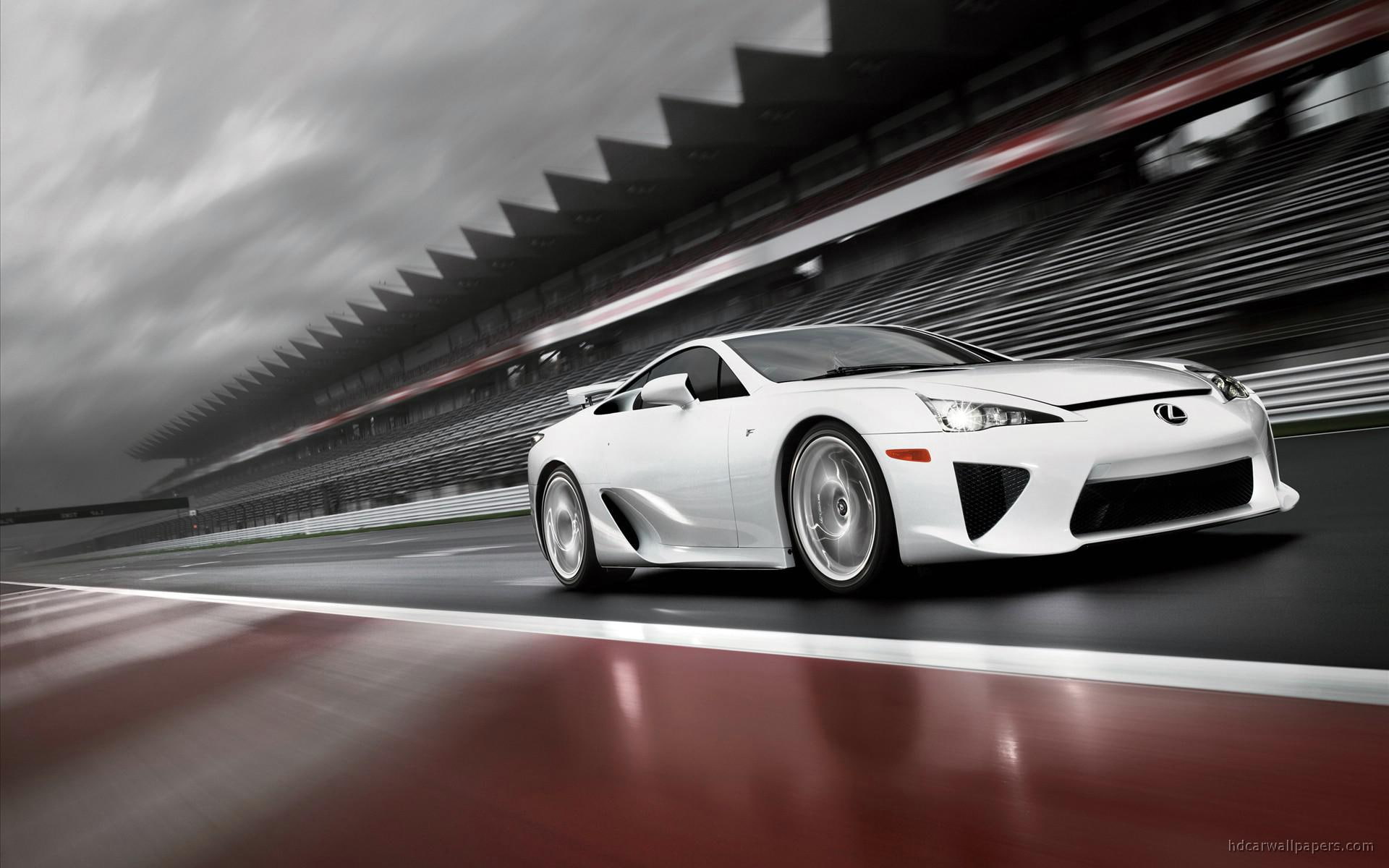 silver, lexus, rain, cars, 1080P, lfa, coupe, 2011, HD Wallpaper