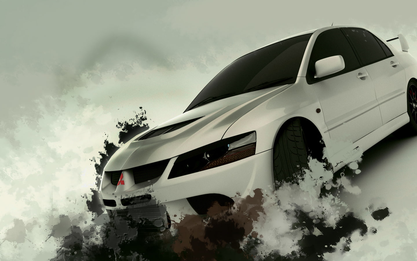 sports, cars, car, white, evo, hd, evolution, mitsubishi, 720P, HD Wallpaper