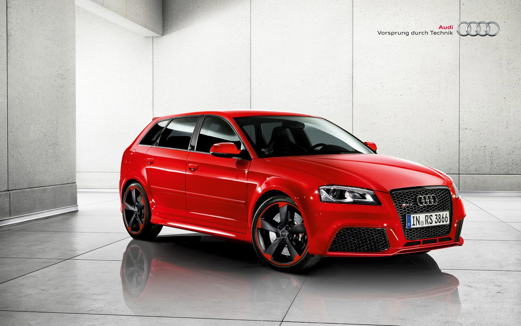 rs, suv, car, audi, red, 720P, red car, audi rs3, cool, HD Wallpaper