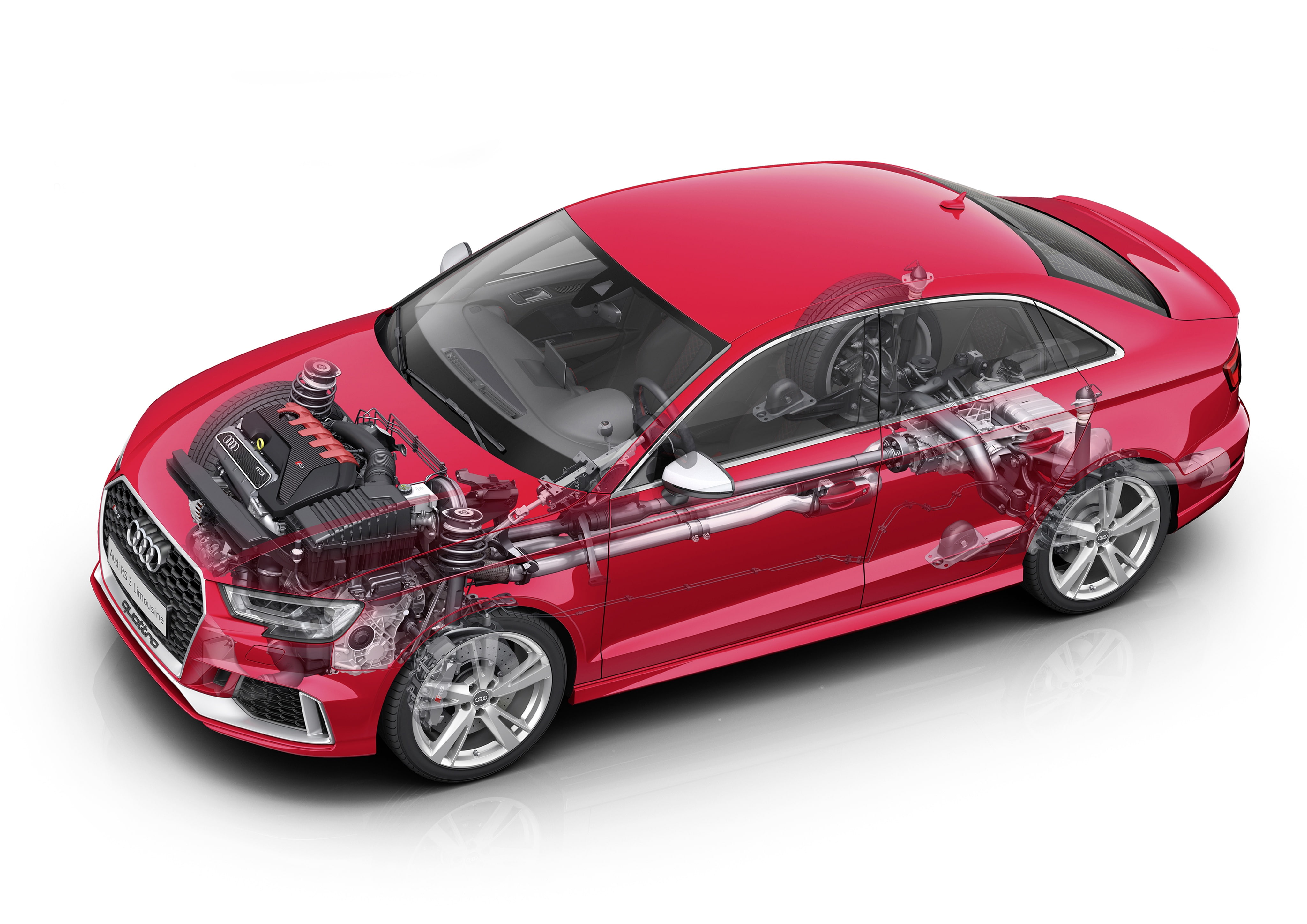 audi, cutaway, 2016, mkii, rs3, 4K, sedan, HD Wallpaper