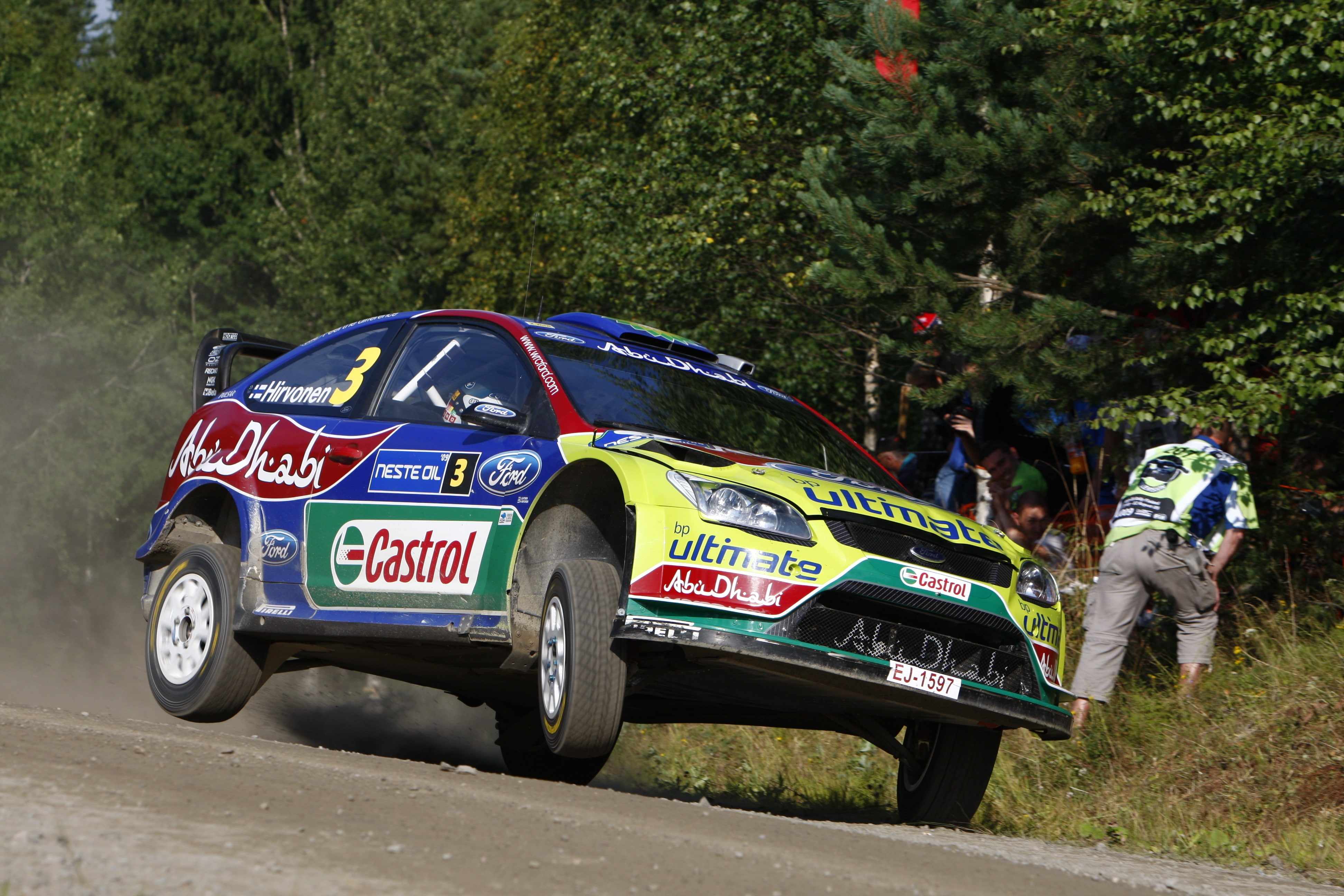 Rally, finland, offroad, gravel, 4K, world, art, rac, focus, wrc, hd, ford, racing, cars, championship, races, HD Wallpaper
