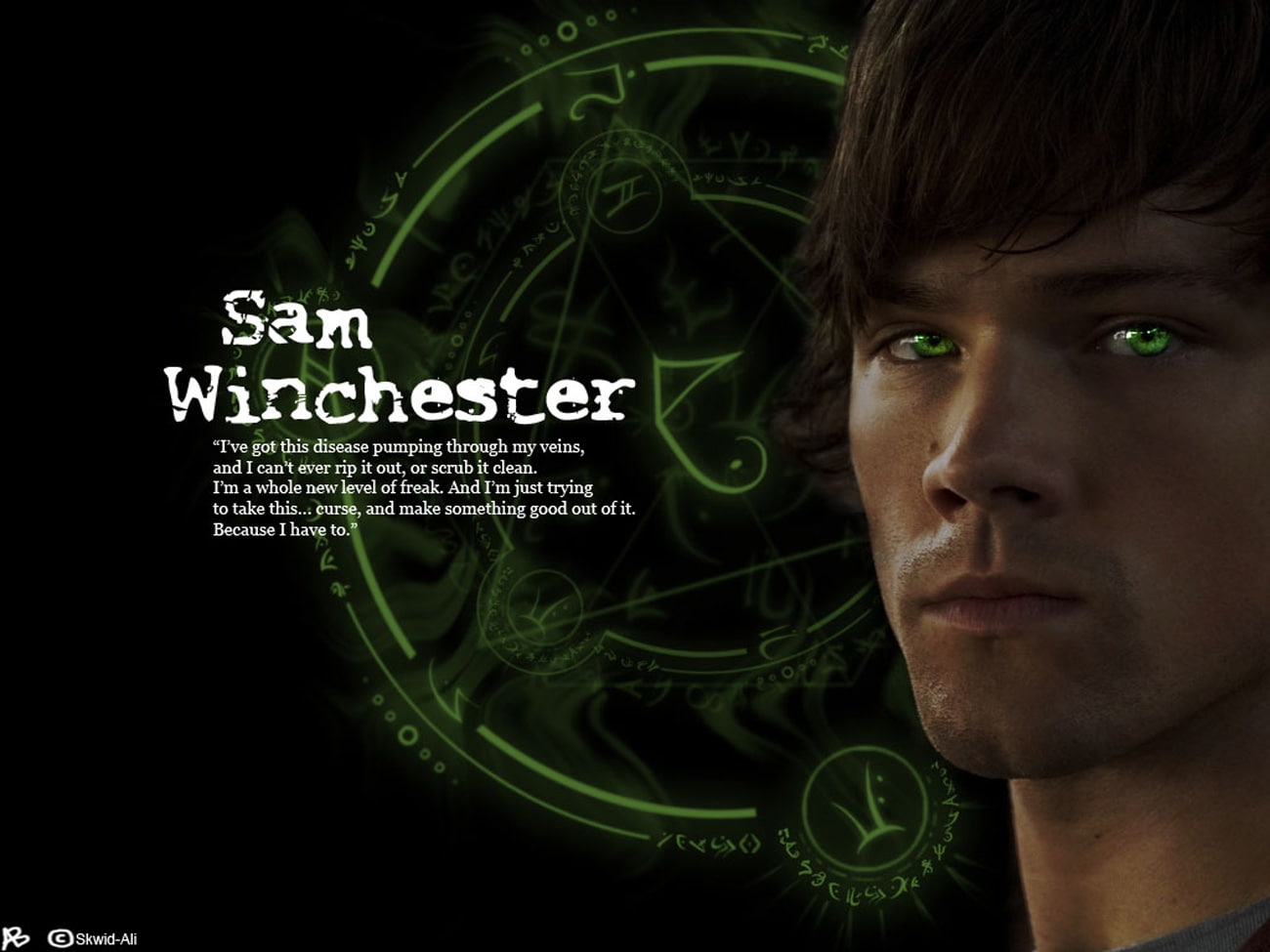 entertainment, hd, series, 720P, Supernatural, tv, art, tv series, Sam, curse, winchester, HD Wallpaper