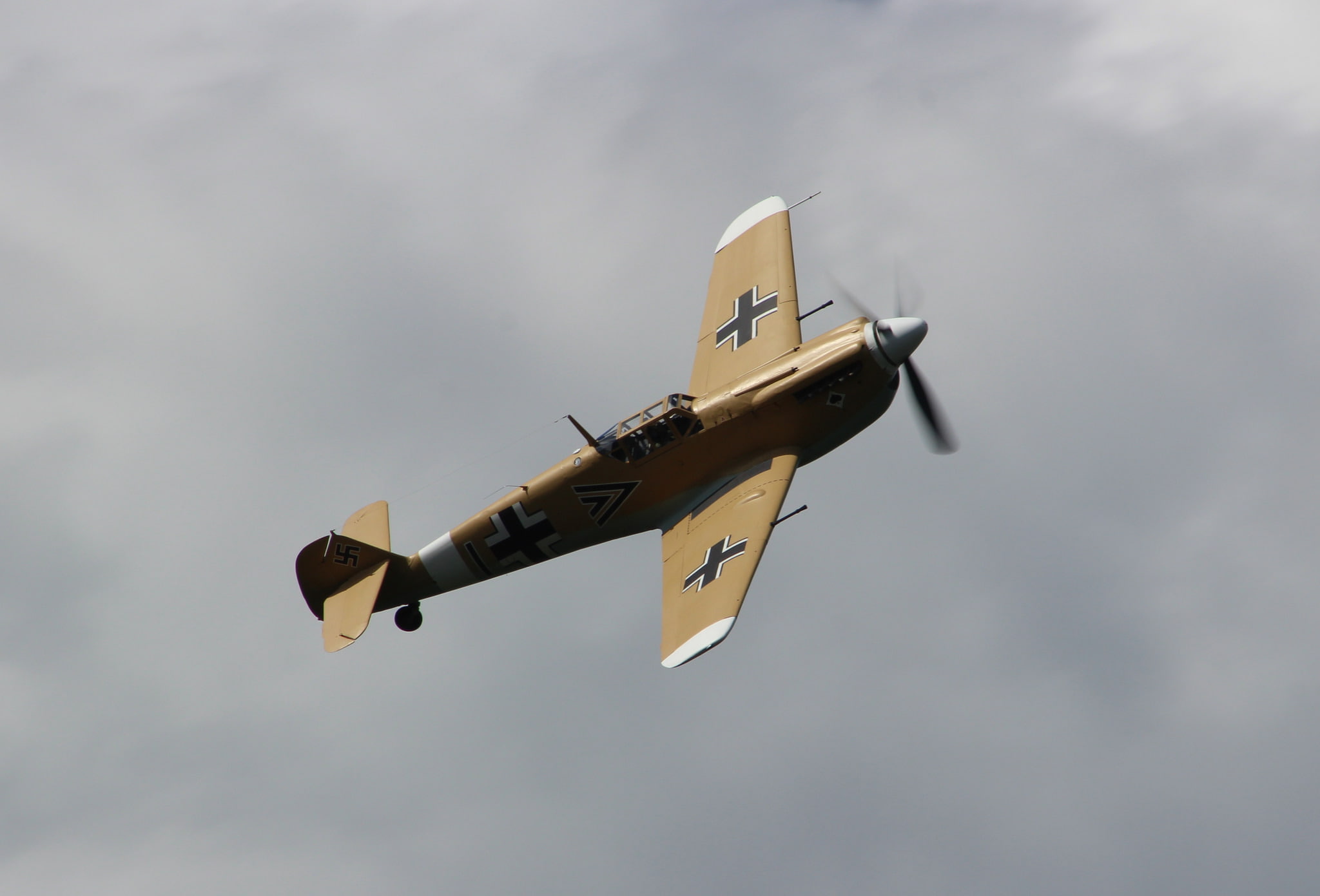 1080P, Bf.109G, fighter, Messerschmitt, single-engine, HD Wallpaper