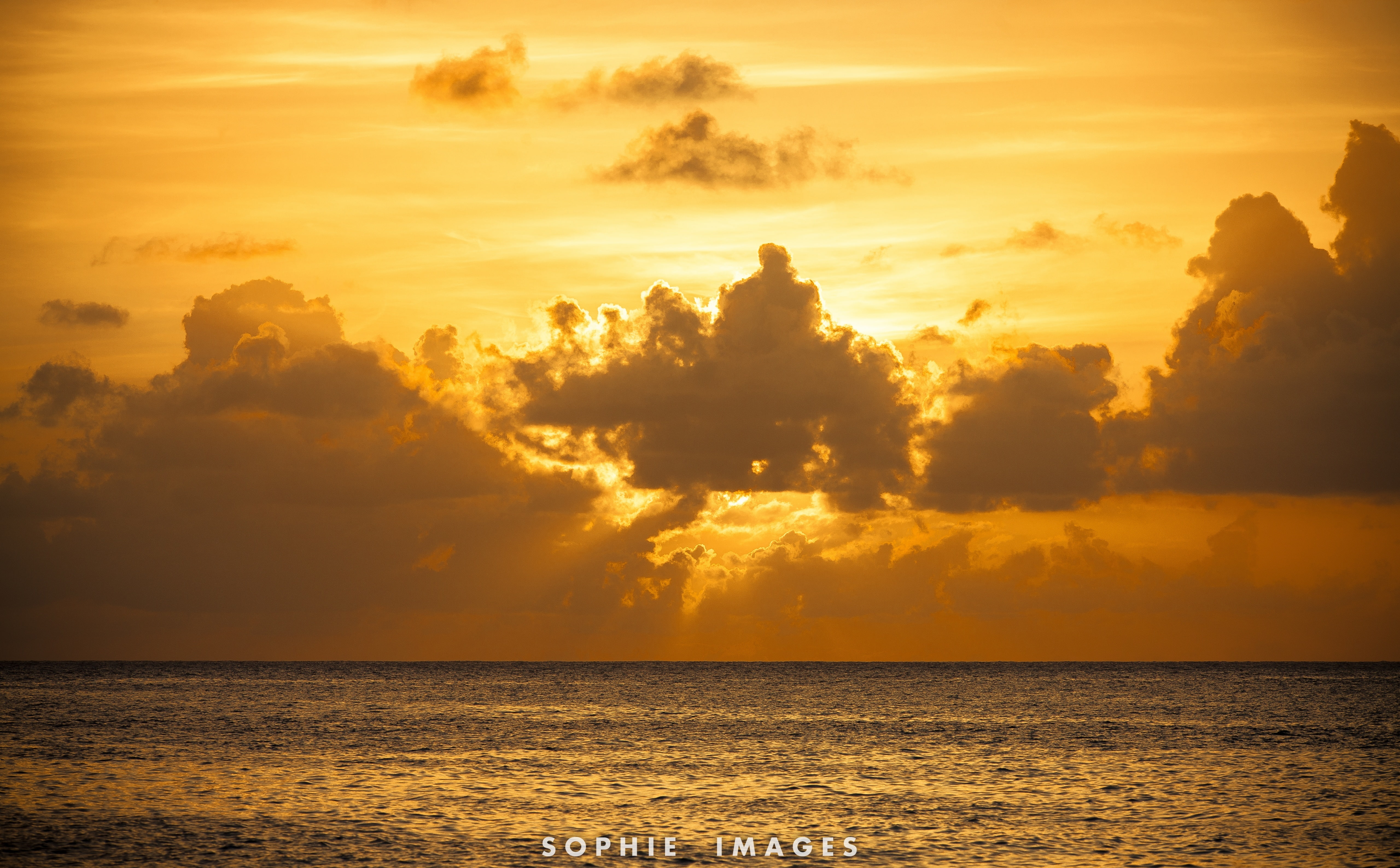 tropic, Clouds, horizon over water, horizon, beauty in nature, outdoors, beautiful, no people, scenics - nature, Nature, sun, Golden, hour, goldensky, orange color, HD Wallpaper