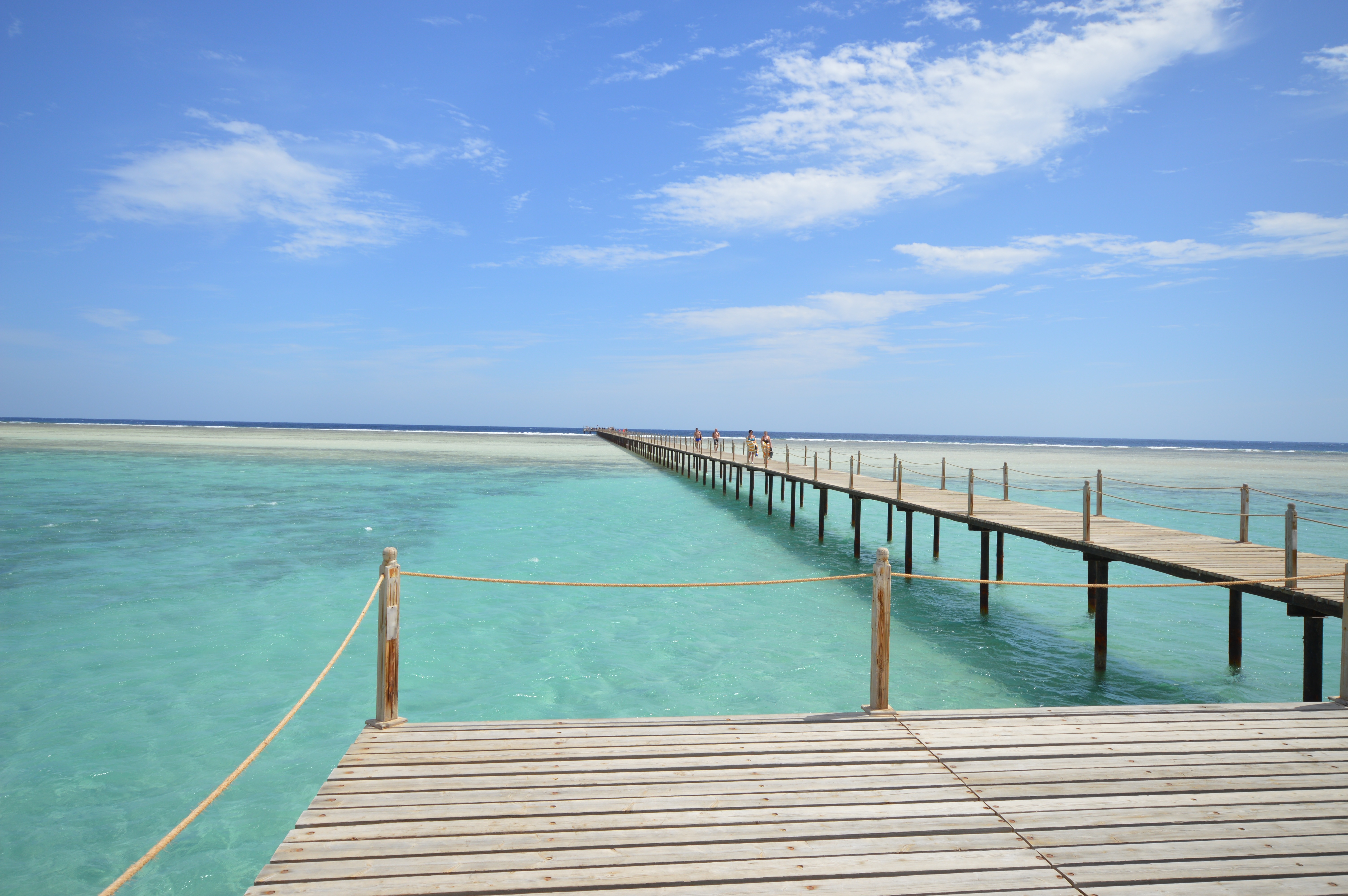 idyllic, coast, ocean, view, turquoise colored, tranquil scene, vacations, horizon, 5K, landscape, beauty in nature, wooden, wood - Material, scene, peaceful, HD Wallpaper