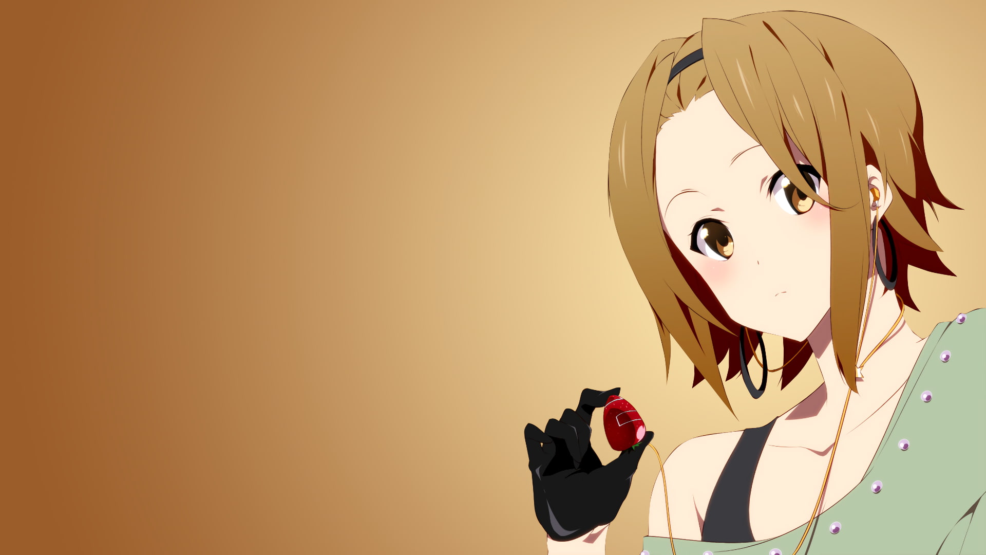 K-ON!, 1080P, anime girls, Tainaka Ritsu, anime, HD Wallpaper
