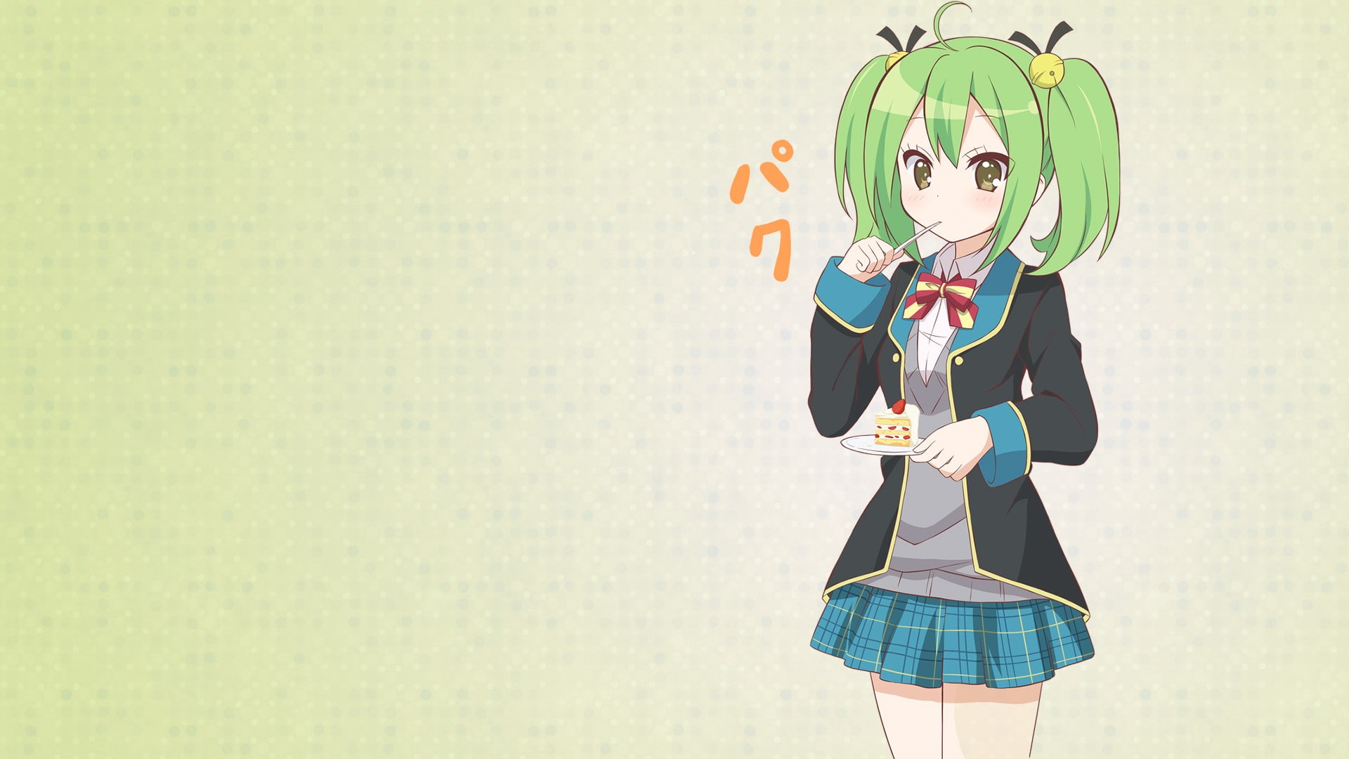nature, anime girls, holding, outdoors, one person, GJ-bu, standing, girls, front view, fashion, copy space, women, day, green color, young women, teenager, HD Wallpaper