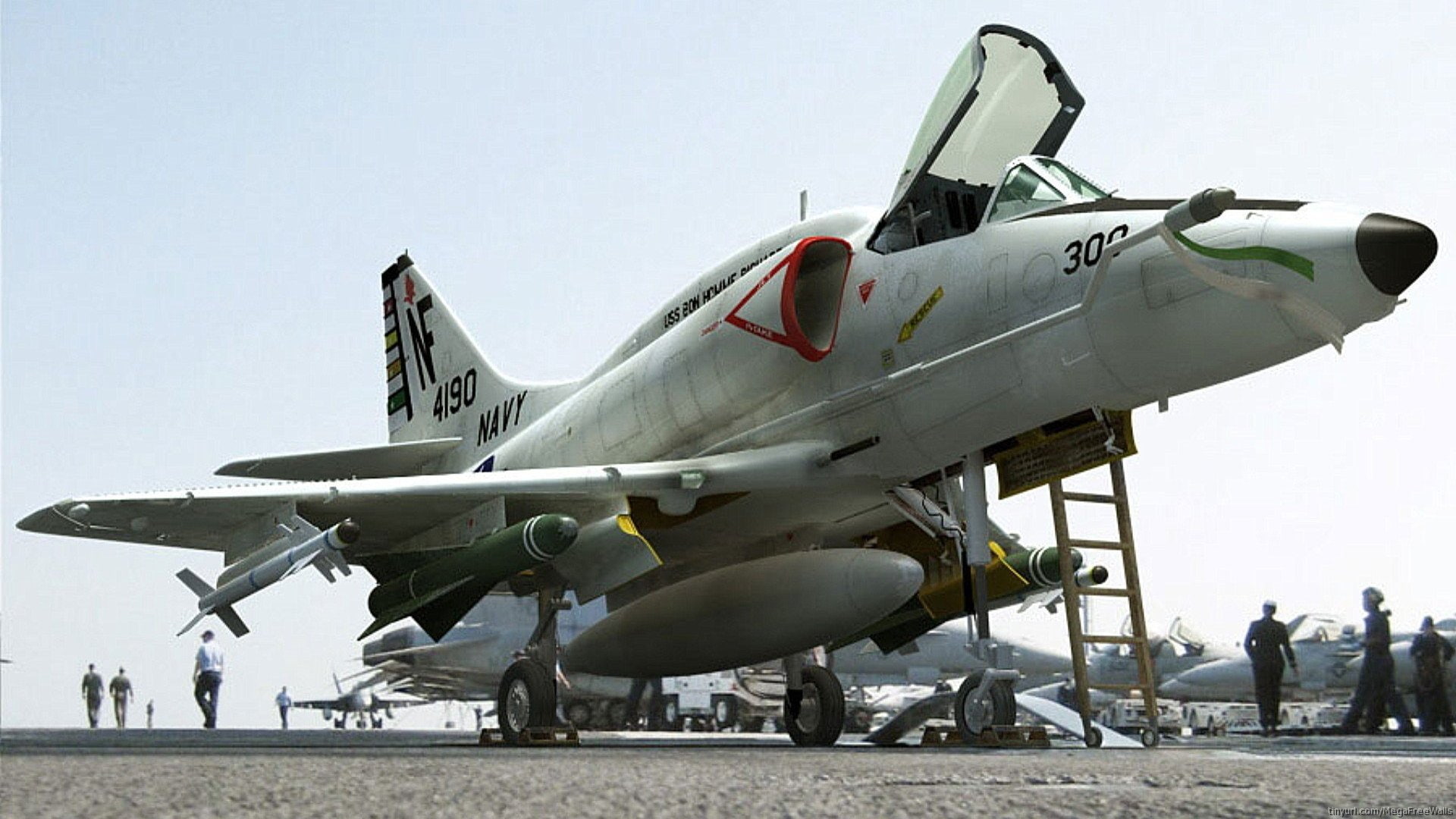 Douglas A-4 Skyhawk, 1080P, Jet Fighters, HD Wallpaper