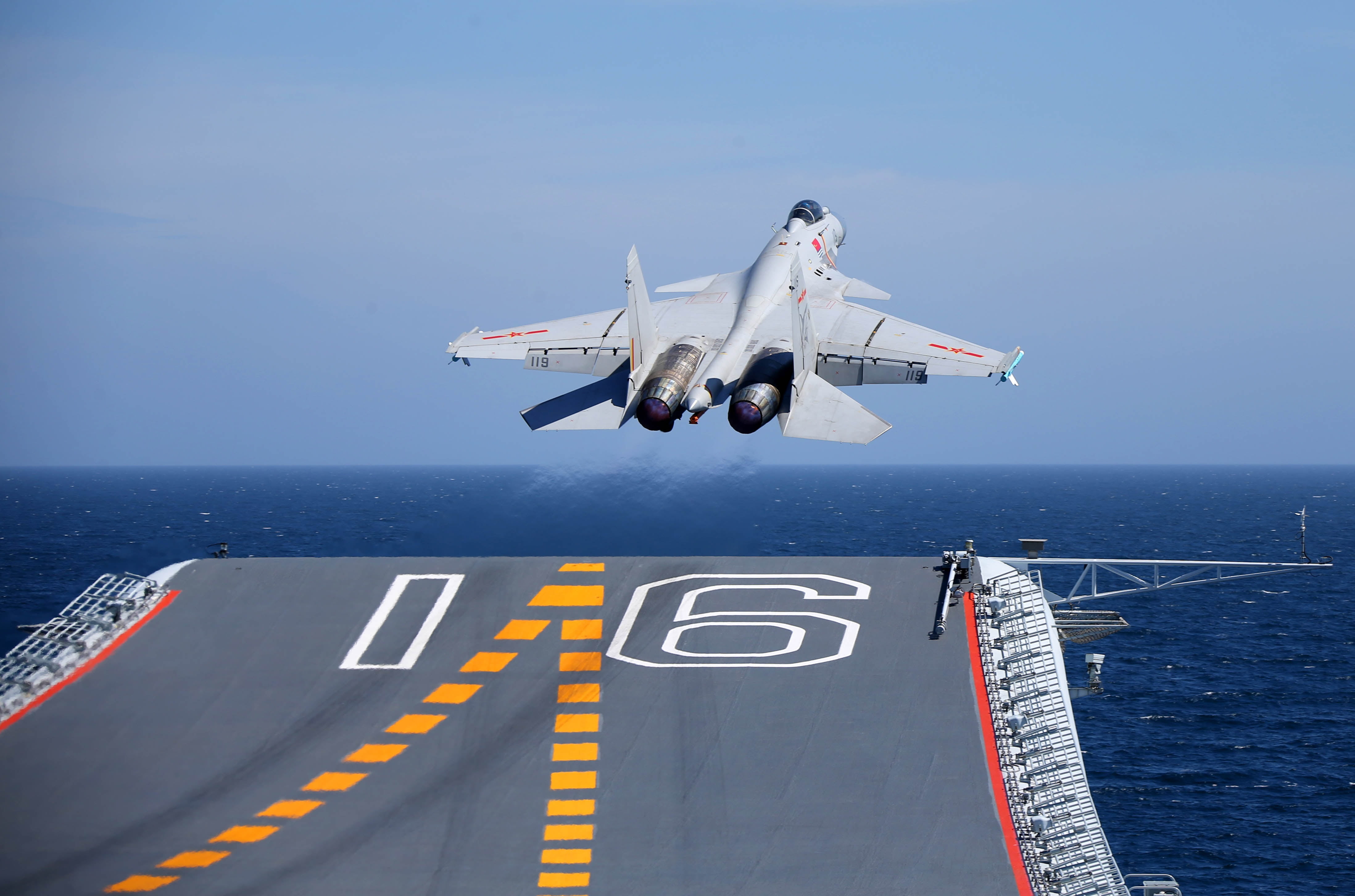 4K, Warplane, Jet Fighters, Aircraft, Shenyang J-15, Jet Fighter, HD Wallpaper