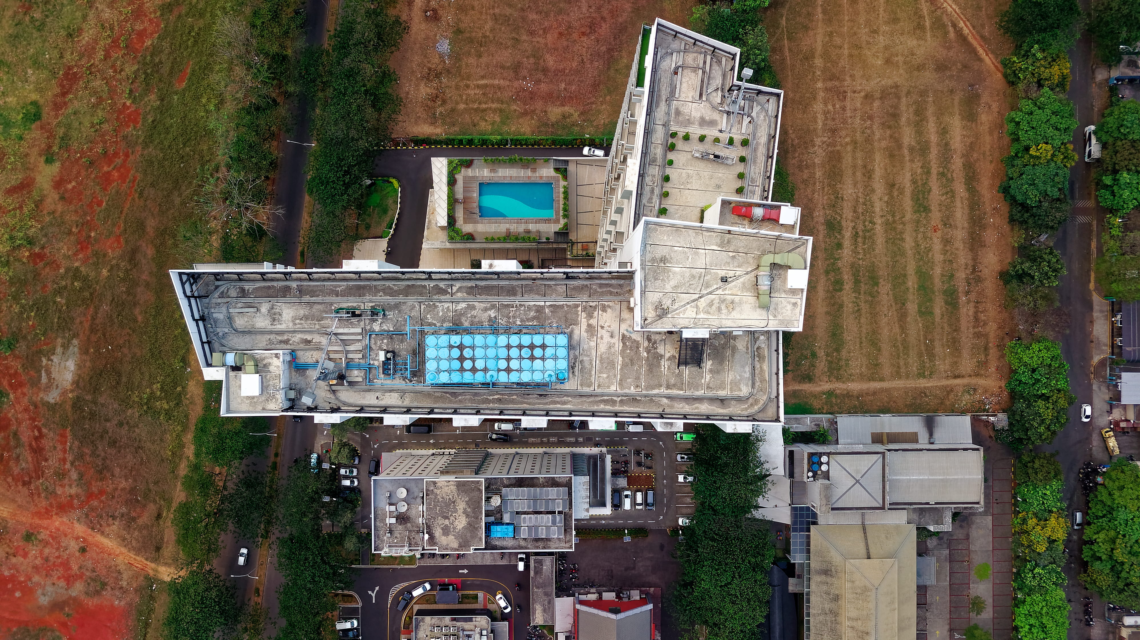 car, drone cam, mode of transportation, aerial shot, nature, daylight, autumn, land vehicle, building exterior, motor vehicle, photography, tree, environment, HD Wallpaper