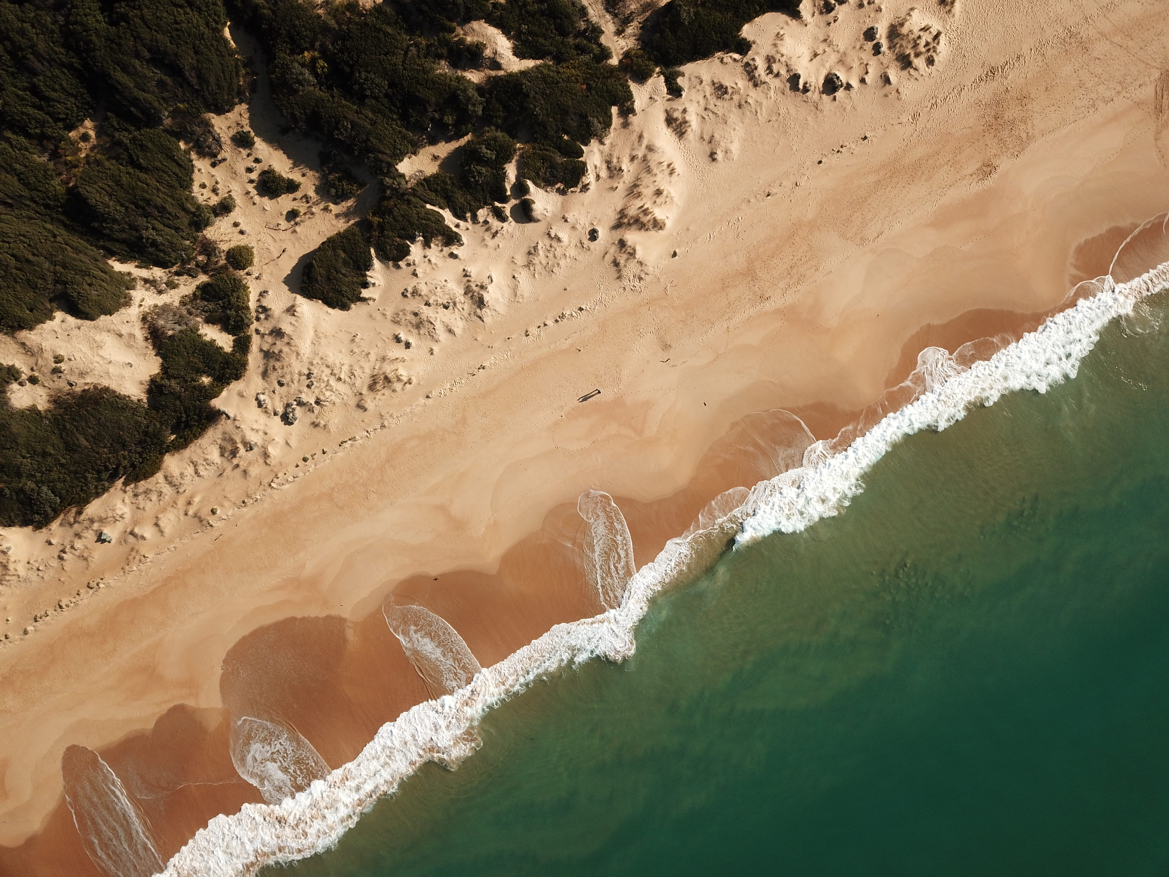 water, dji mavic pro, travel, aerial, sand, atlantic Ocean, wave, blue, shore, surf, photooftheday, beach, iphone background, photo, vacations, ocean, dji, HD Wallpaper