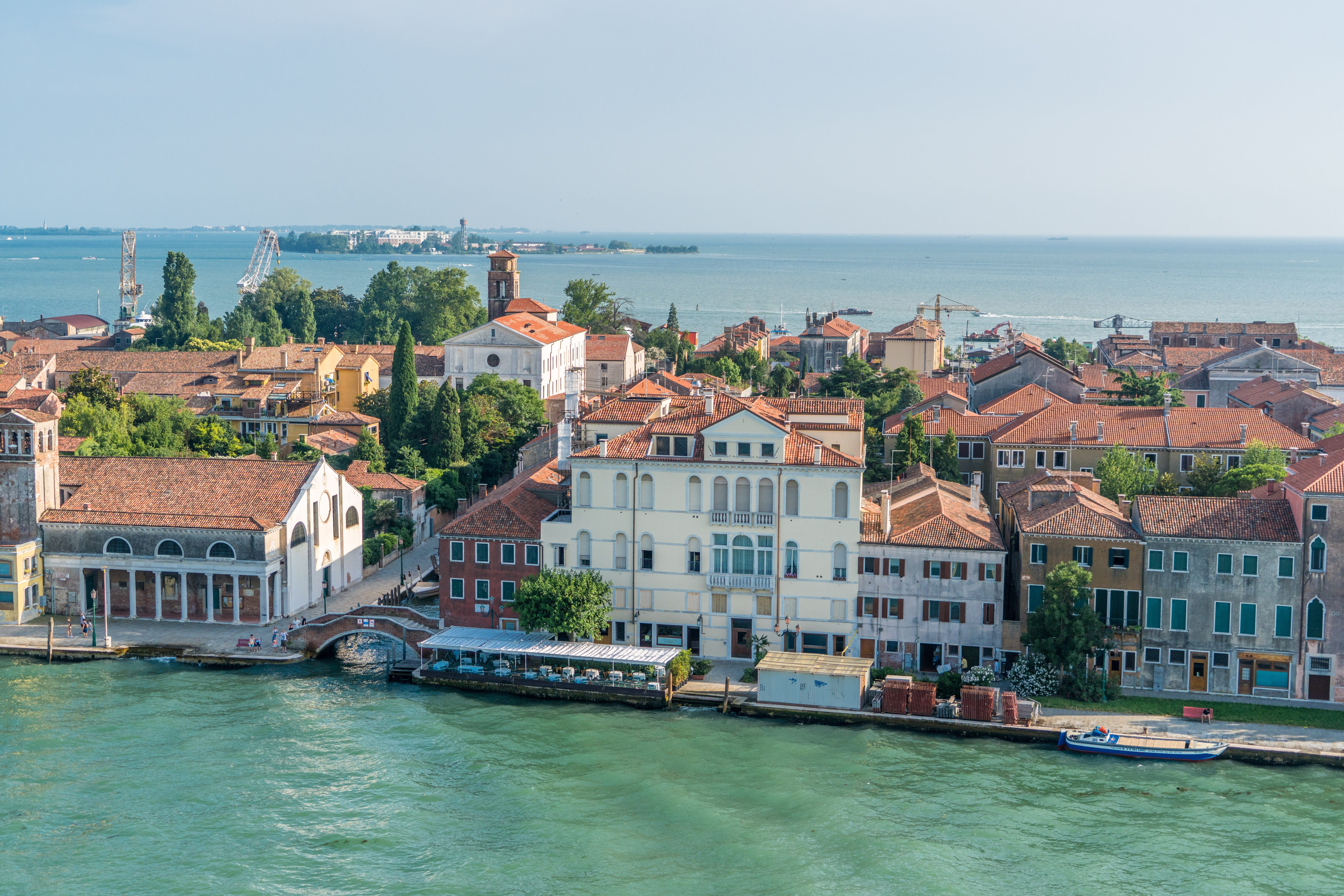 outdoors, harbor, architecture, mediterranean, italy, boat, transportation, day, vacation, landmark, famous, tourist destination, rise, sky, no people, HD Wallpaper